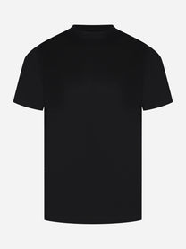 T-shirt manica corta in cotone nero