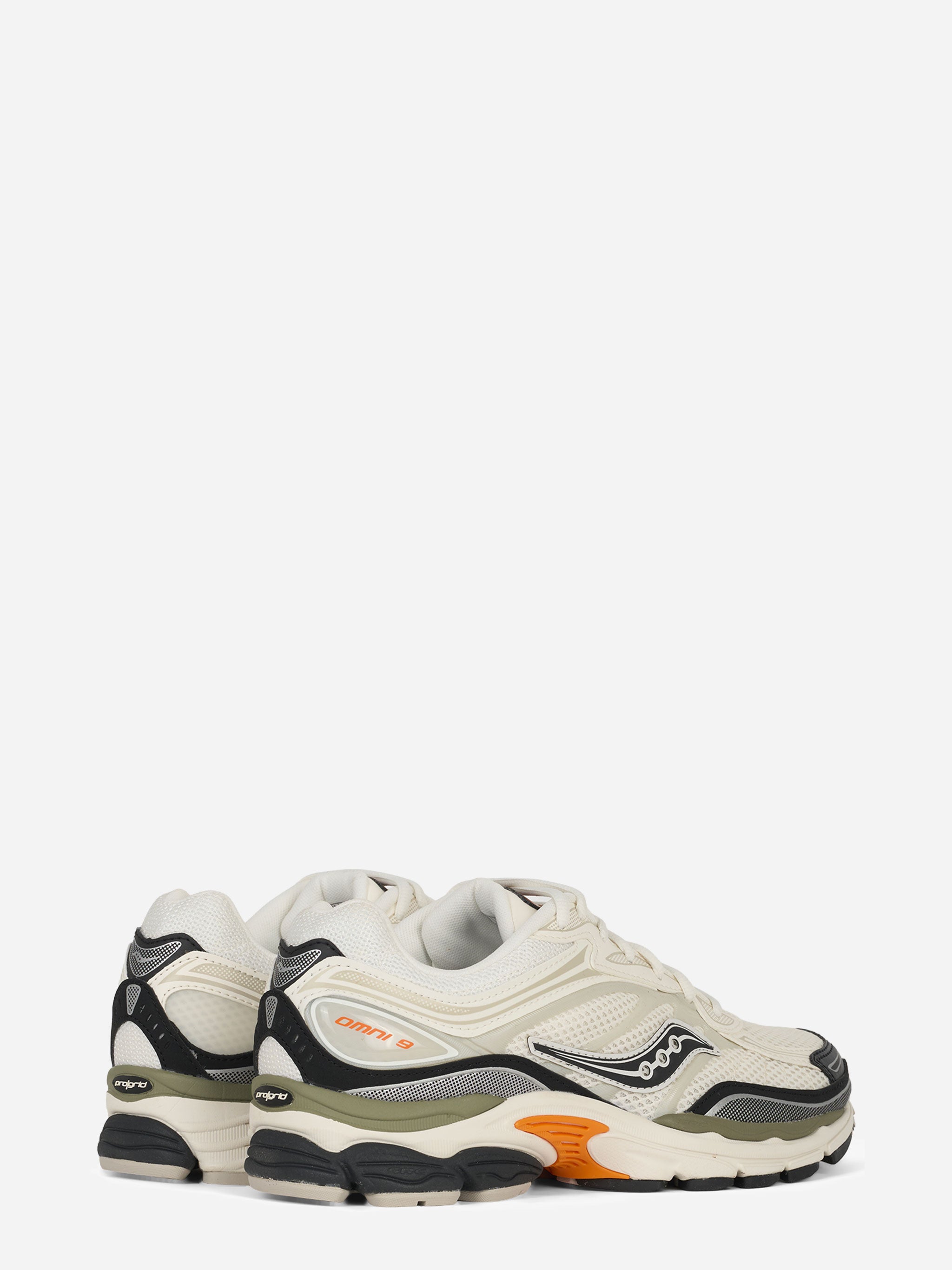 Sneakers Progrid Omni 9 in pelle e tela beige