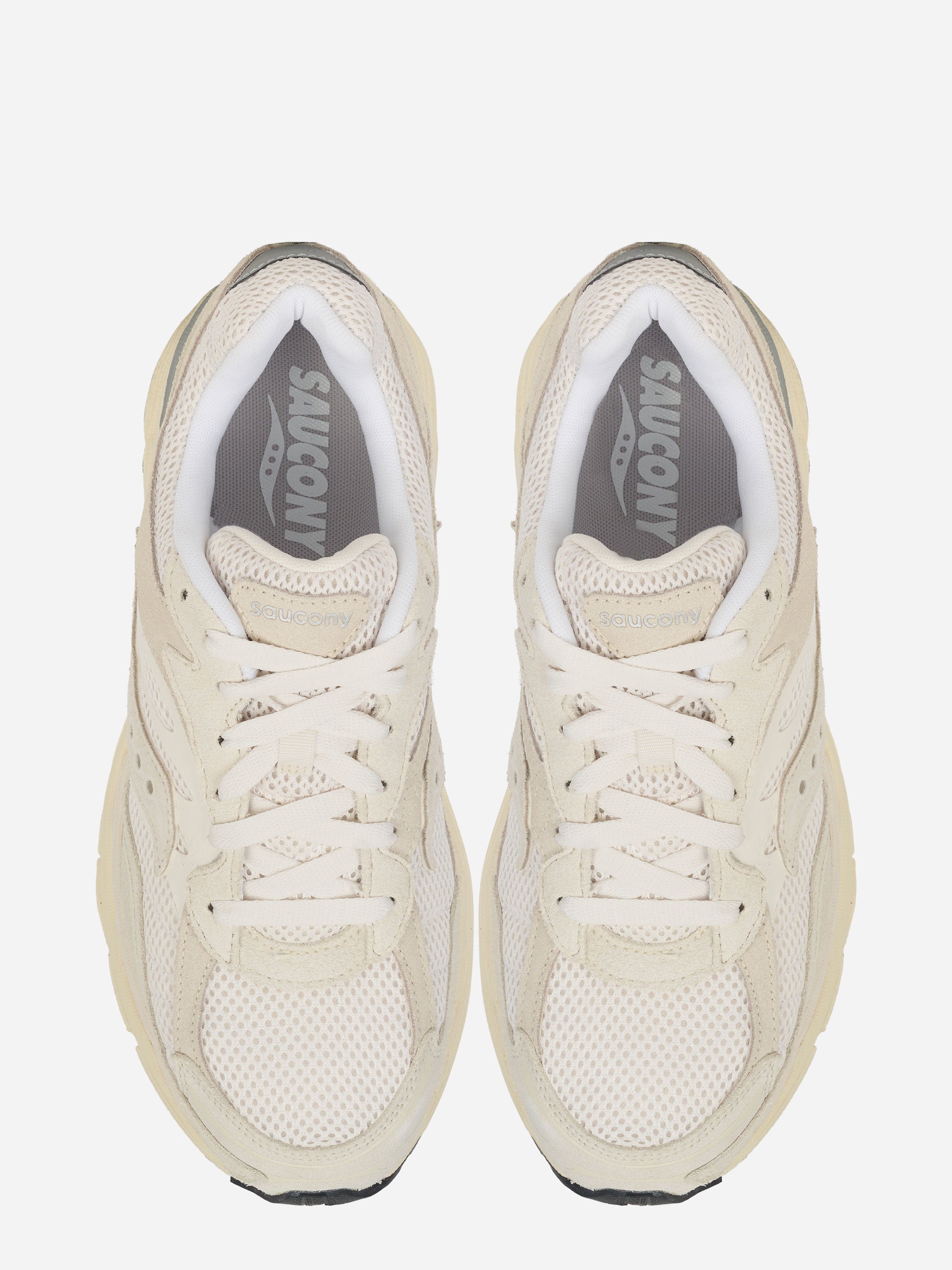Sneakers Progrid Omni 9 in suede e tela bianca