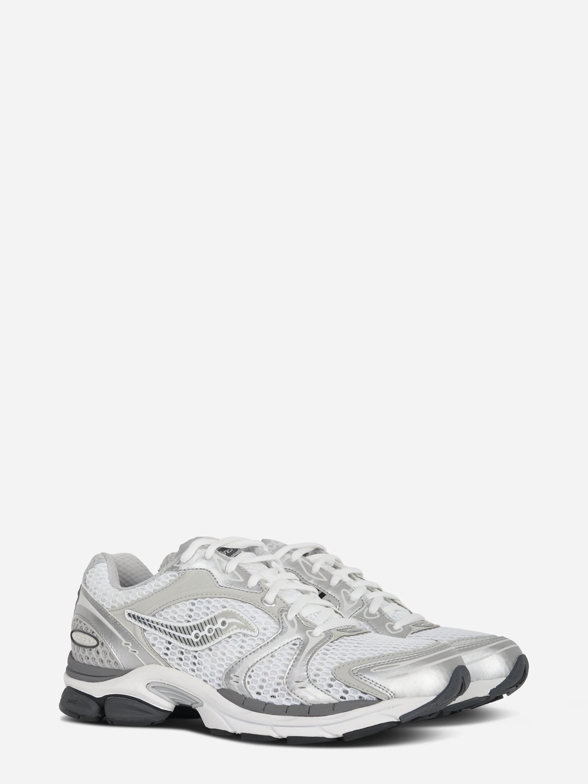 Sneakers Triumph bianche e argento