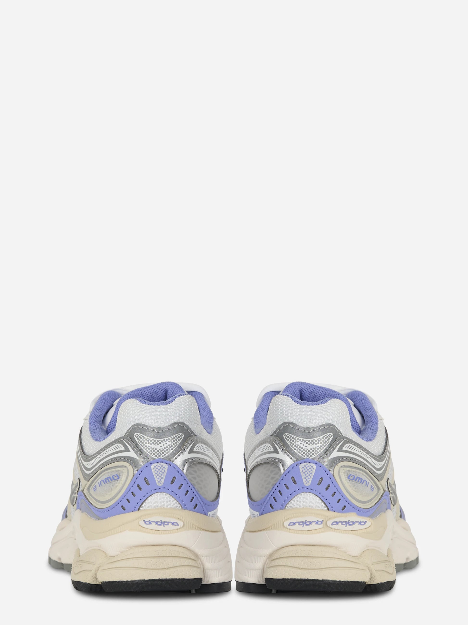 Sneakers Omni Pro Grid bianche con dettagli lilla