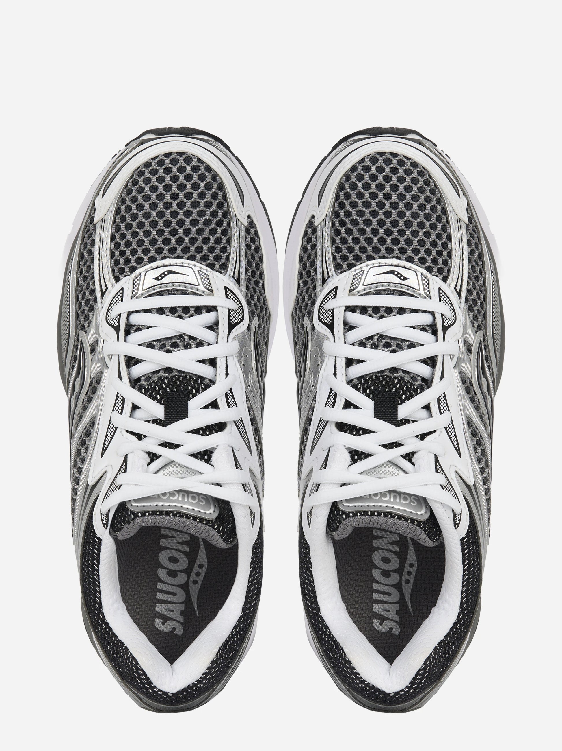 Sneakers Omni Pro Grid argento, bianco e nero
