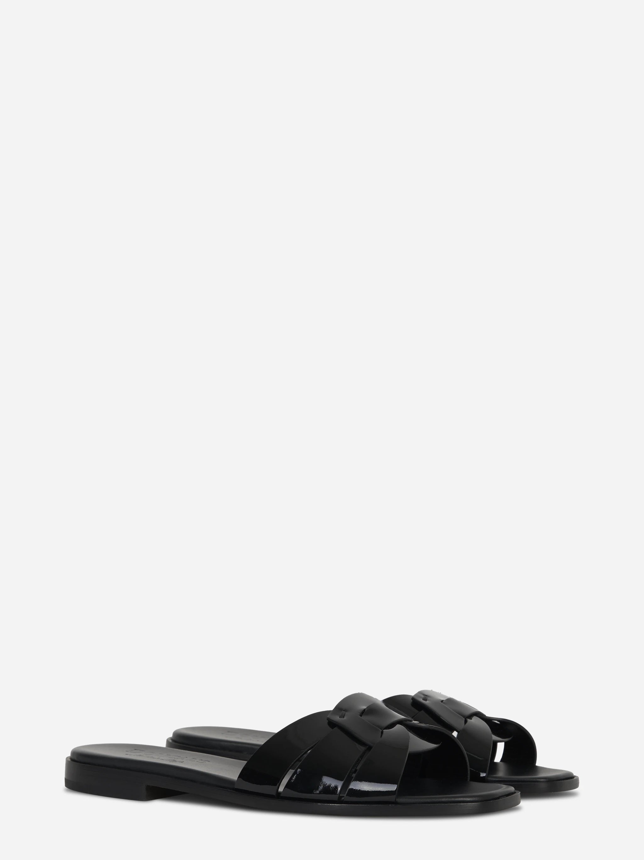 Ciabatta flat nera lucida