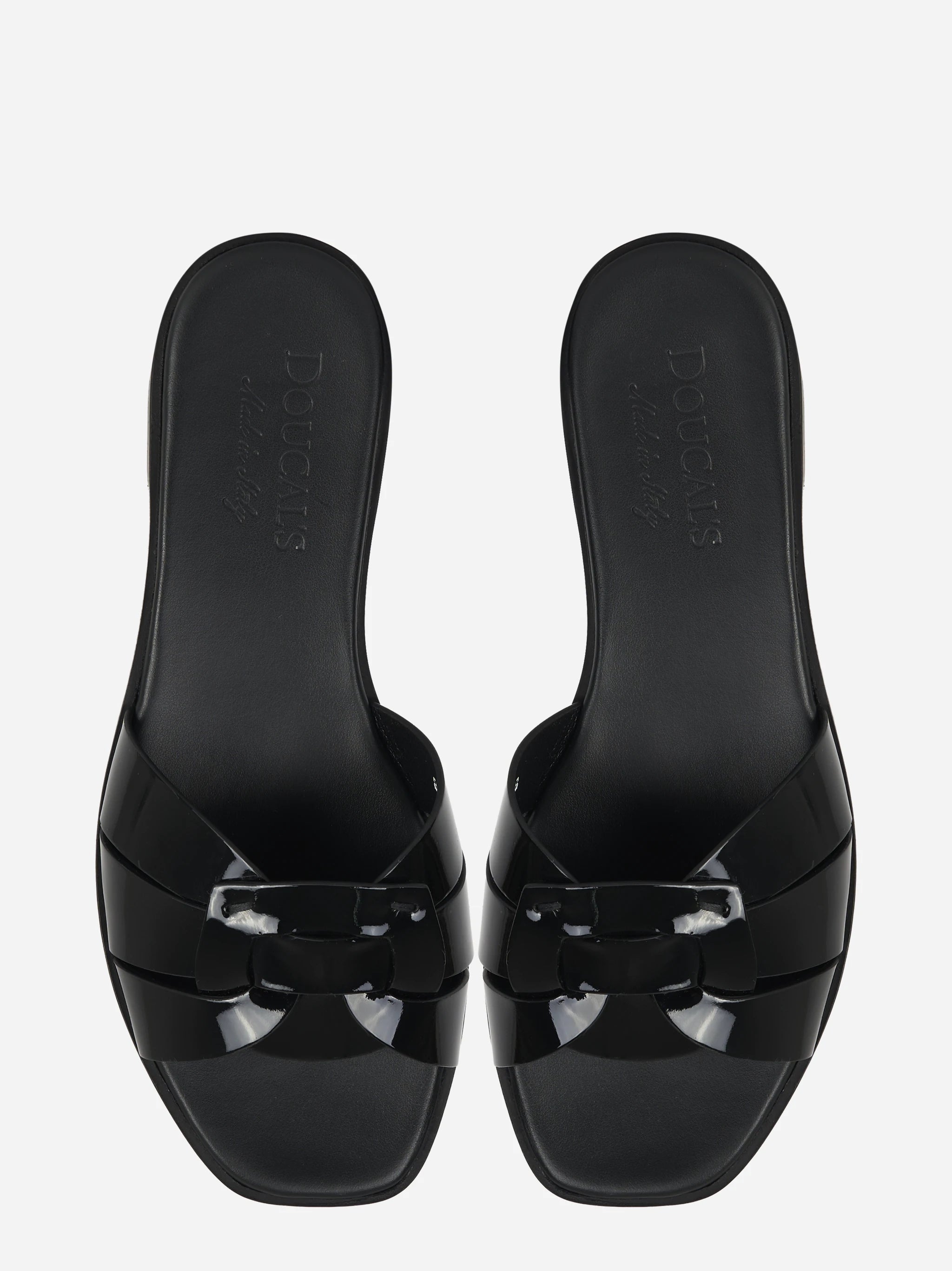 Ciabatta flat nera lucida