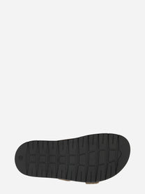 Sandalo flat beige in suede