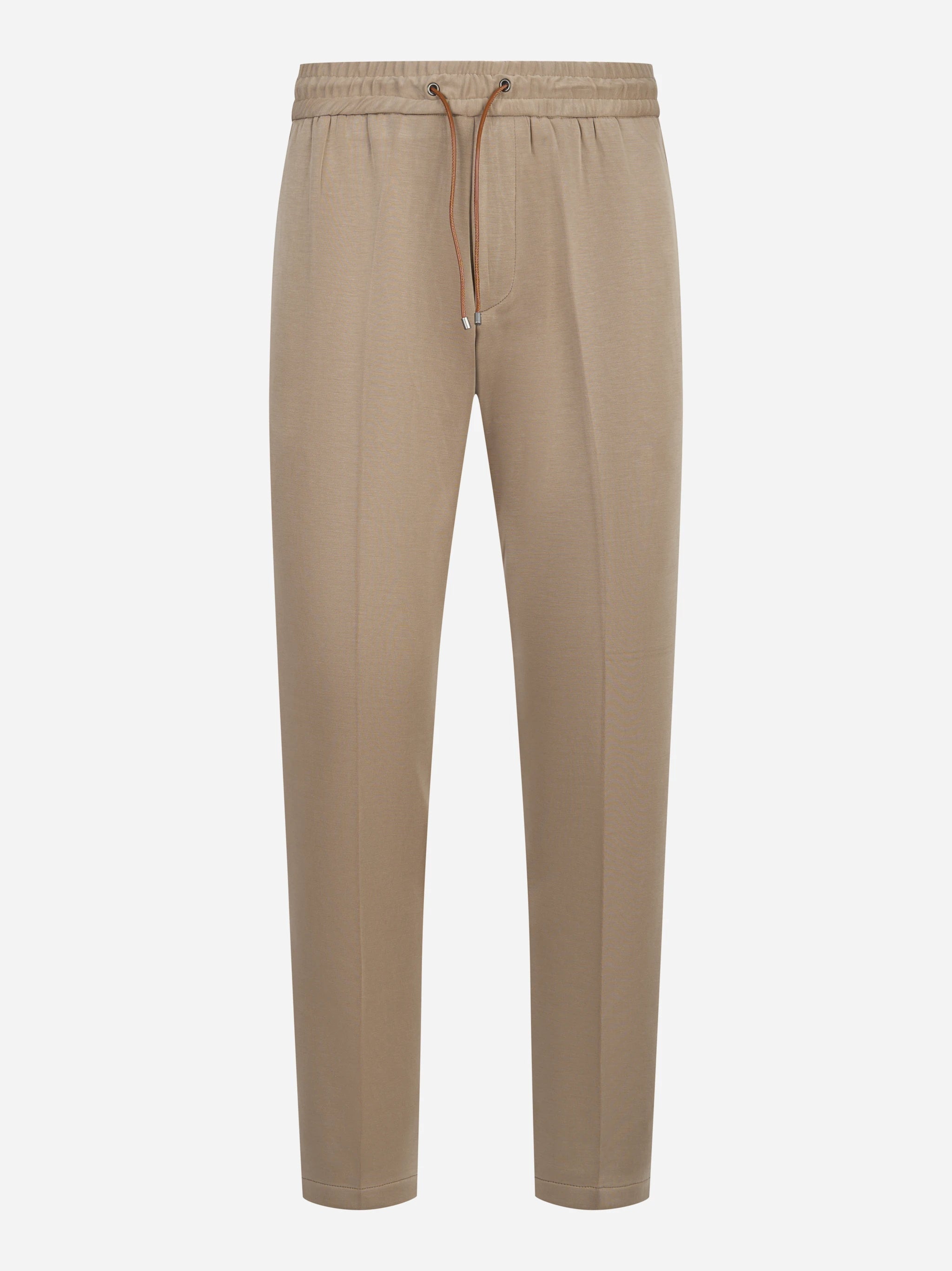 Pantalone in jersey di viscosa beige
