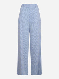 Pantalone Lorenza in viscosa con motivo a righe