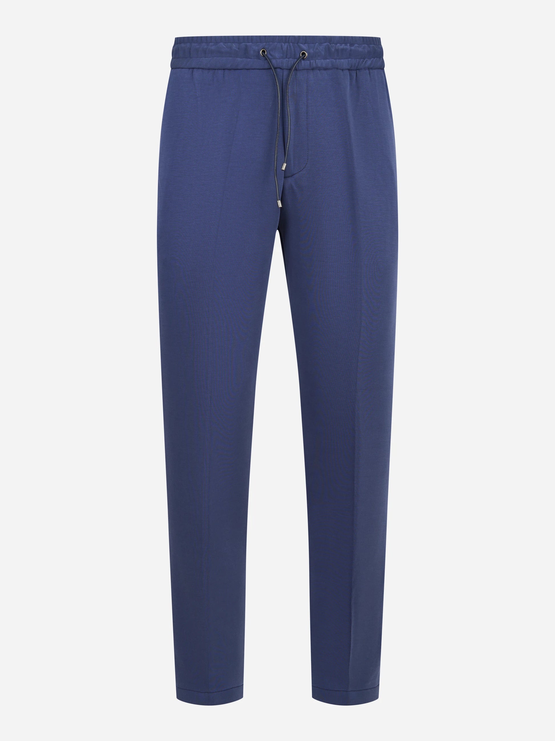 Pantalone in jersey di viscosa blu