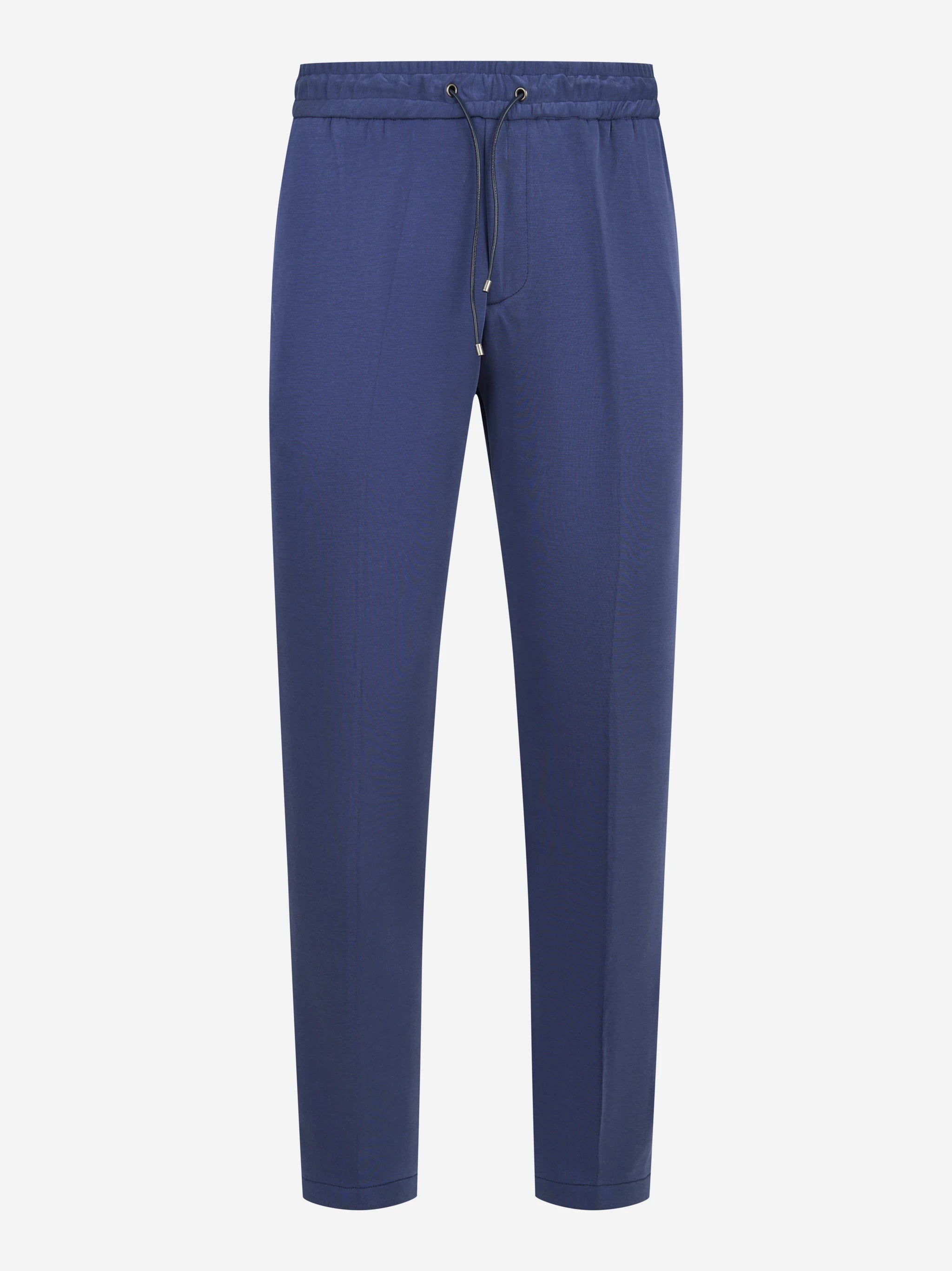 Pantalone in jersey di viscosa blu