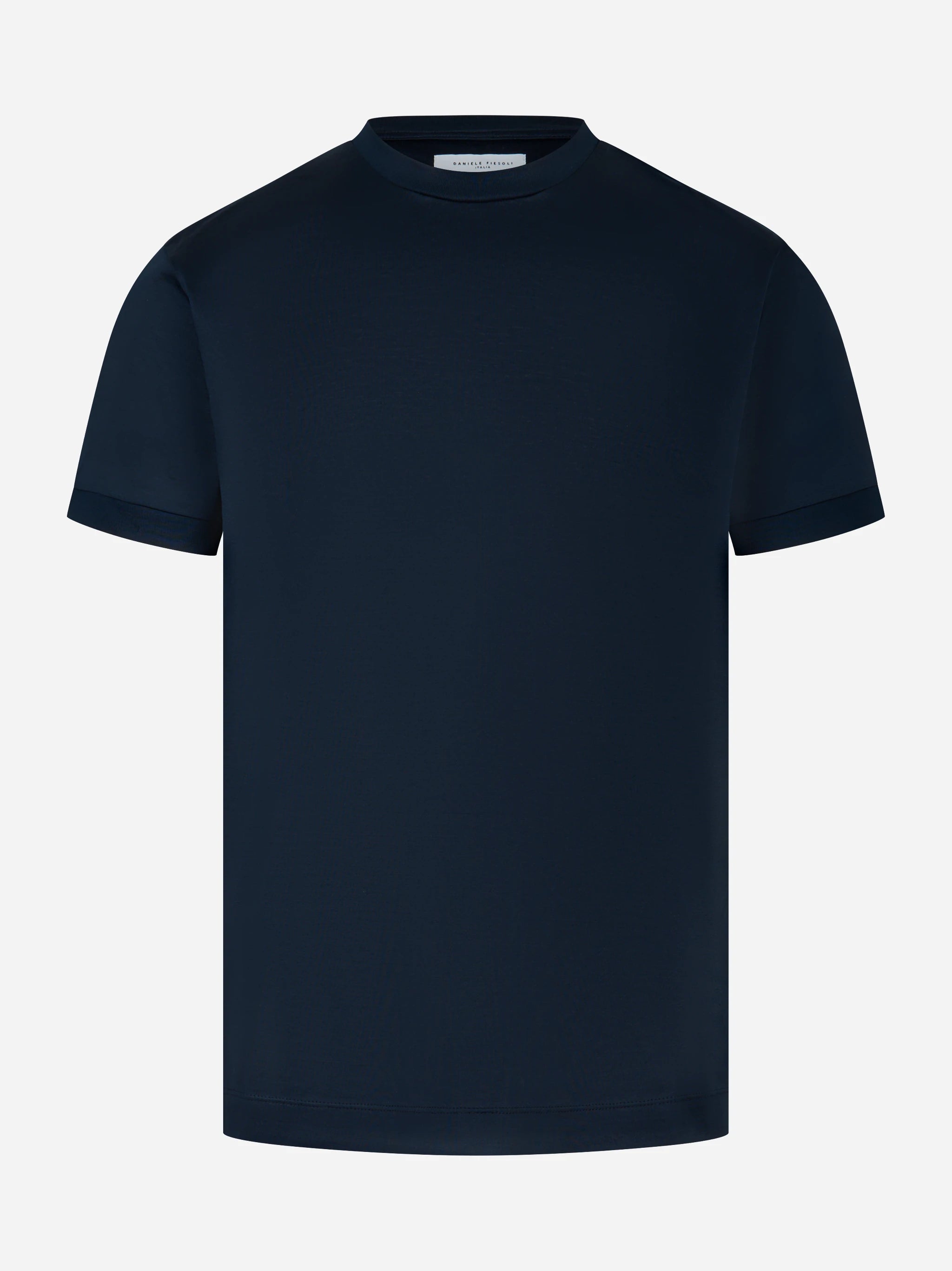 T-shirt filo di scozia blu