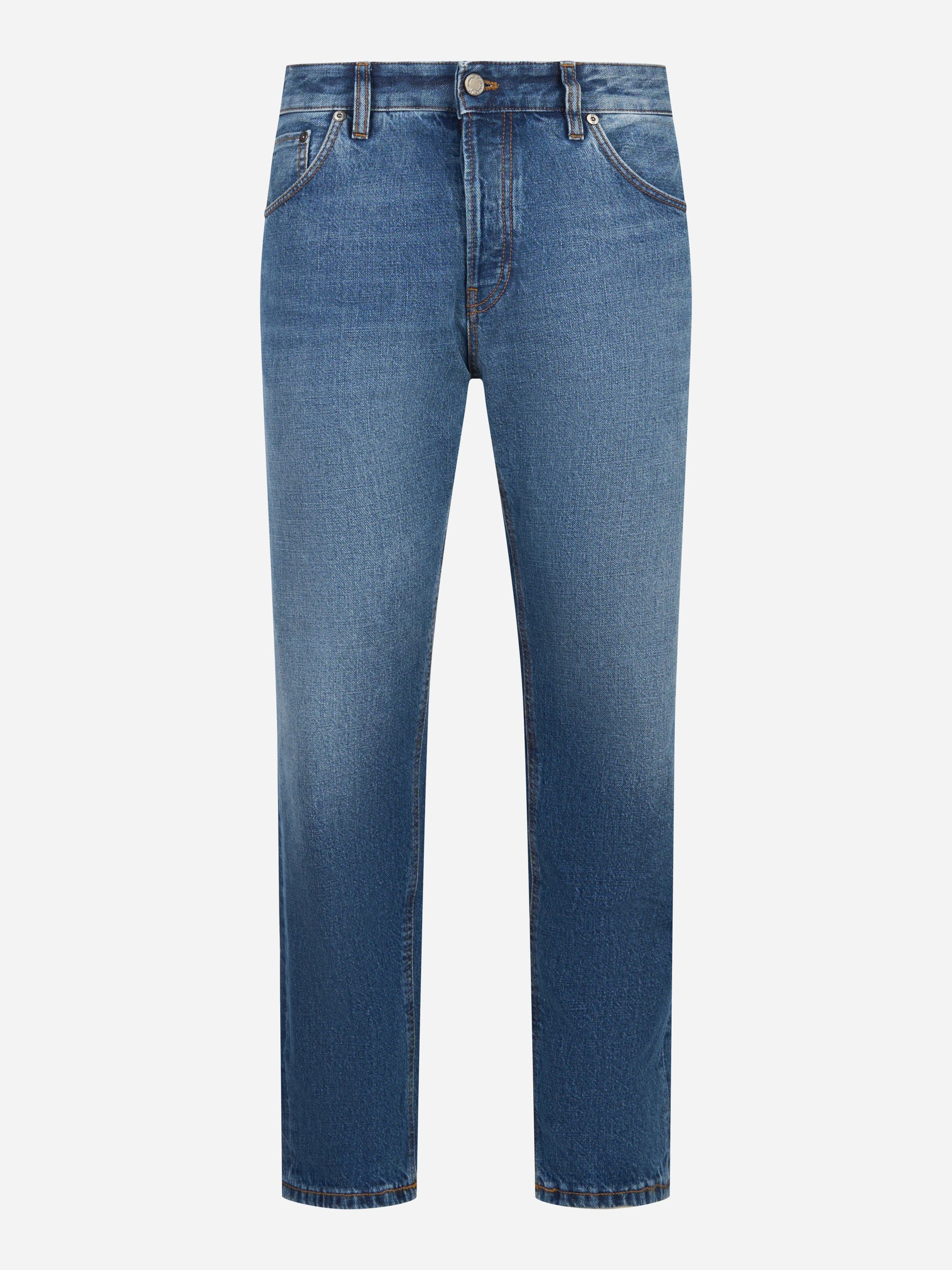 Jeans Rebel carrot fit in denim fermo blu