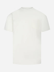T-shirt girocollo Bakewell con taschino bianca