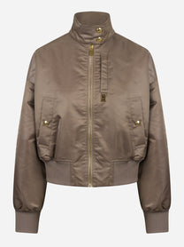 Bomber in nylon beige