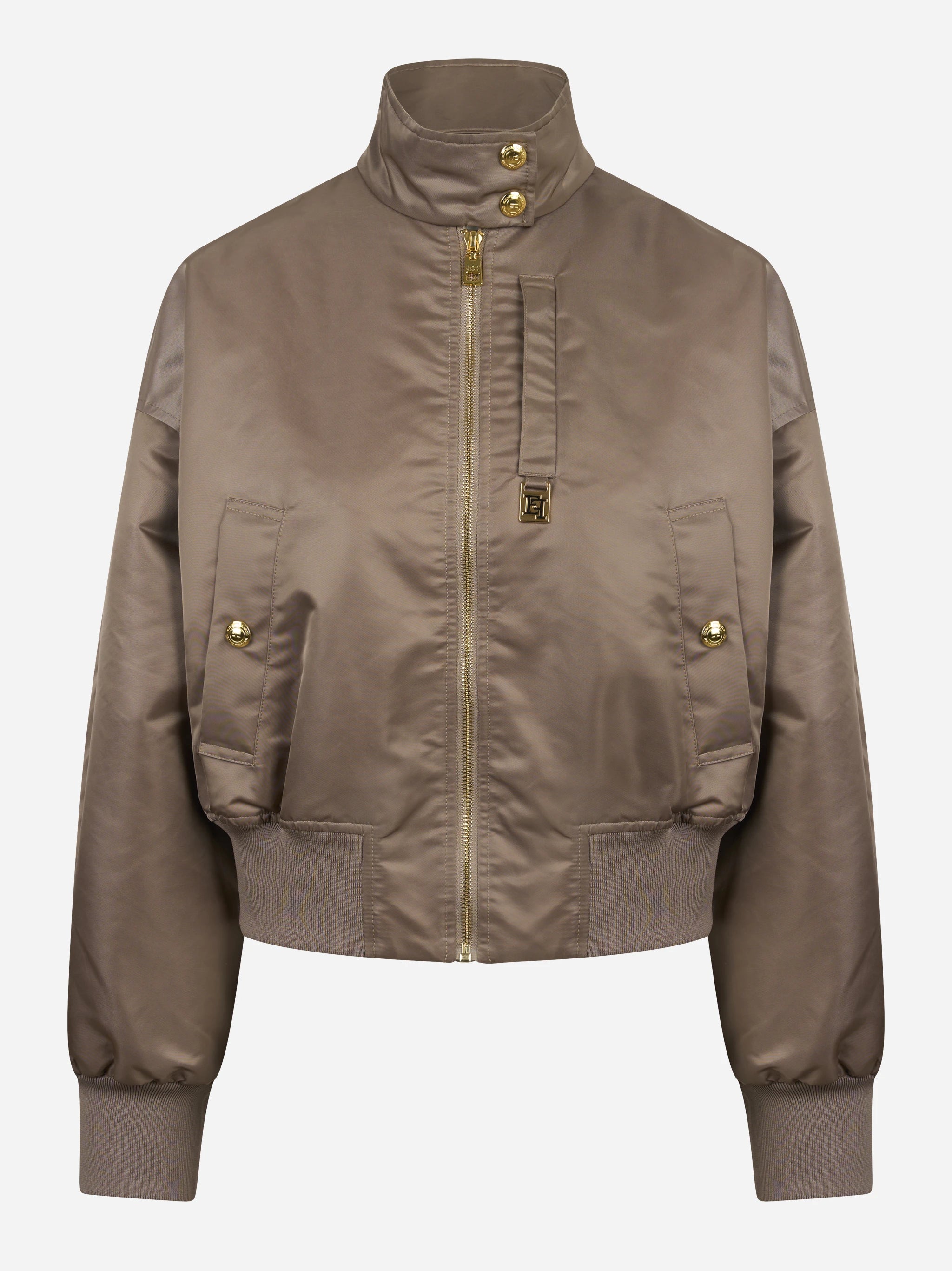 Bomber in nylon beige