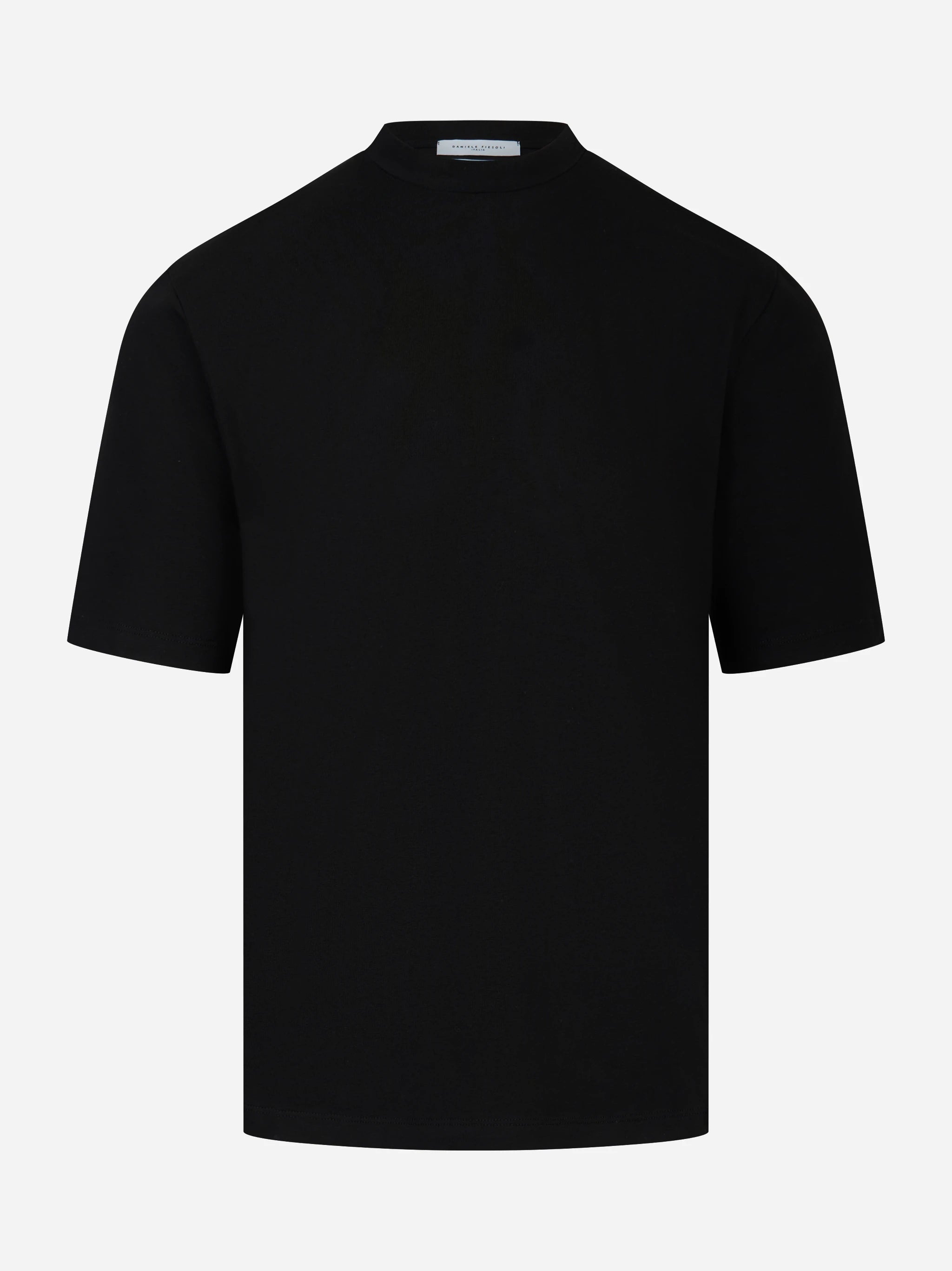 T-shirt in cotone stretch loose fit nera