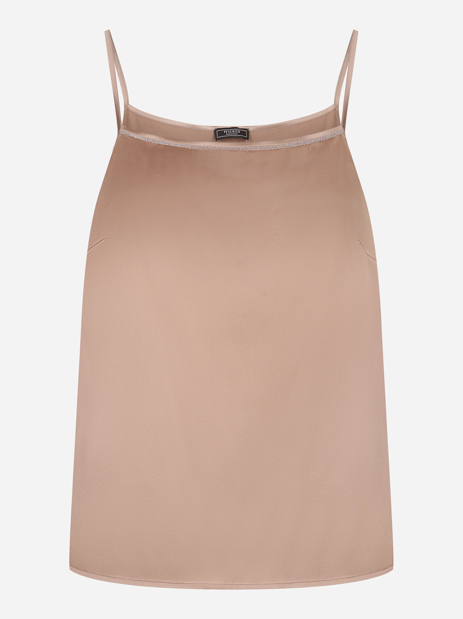 Top raso di seta stretch