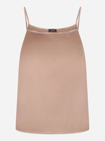 Top raso di seta stretch