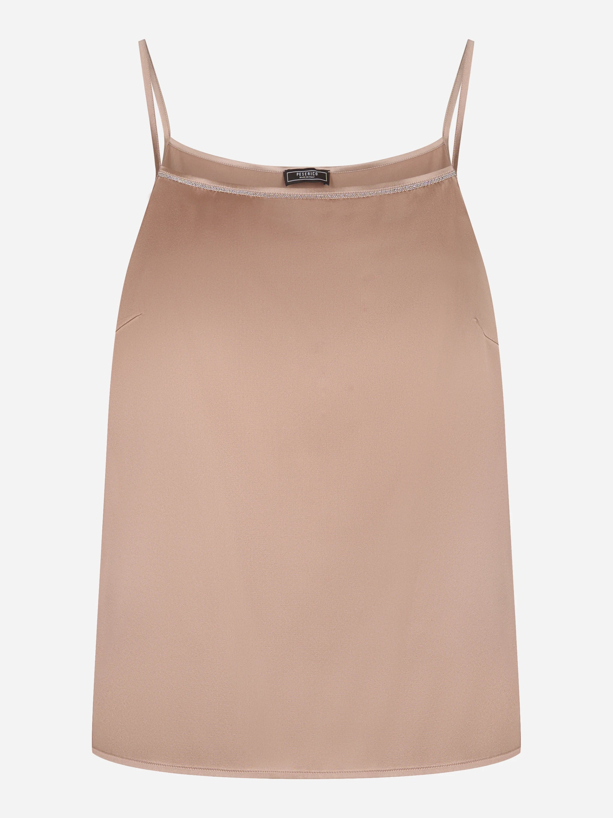 Top raso di seta stretch