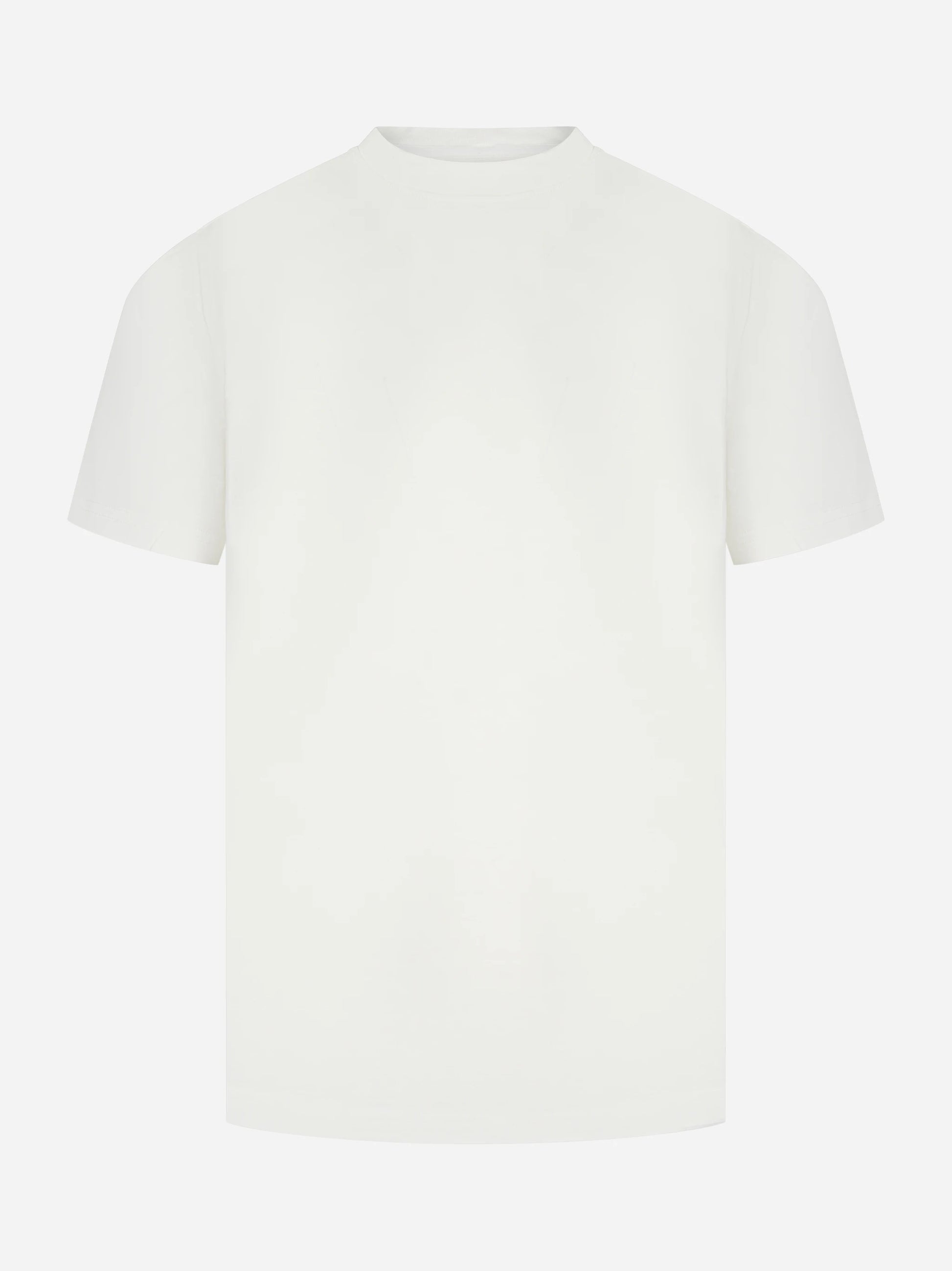 T-shirt manica corta in cotone bianco