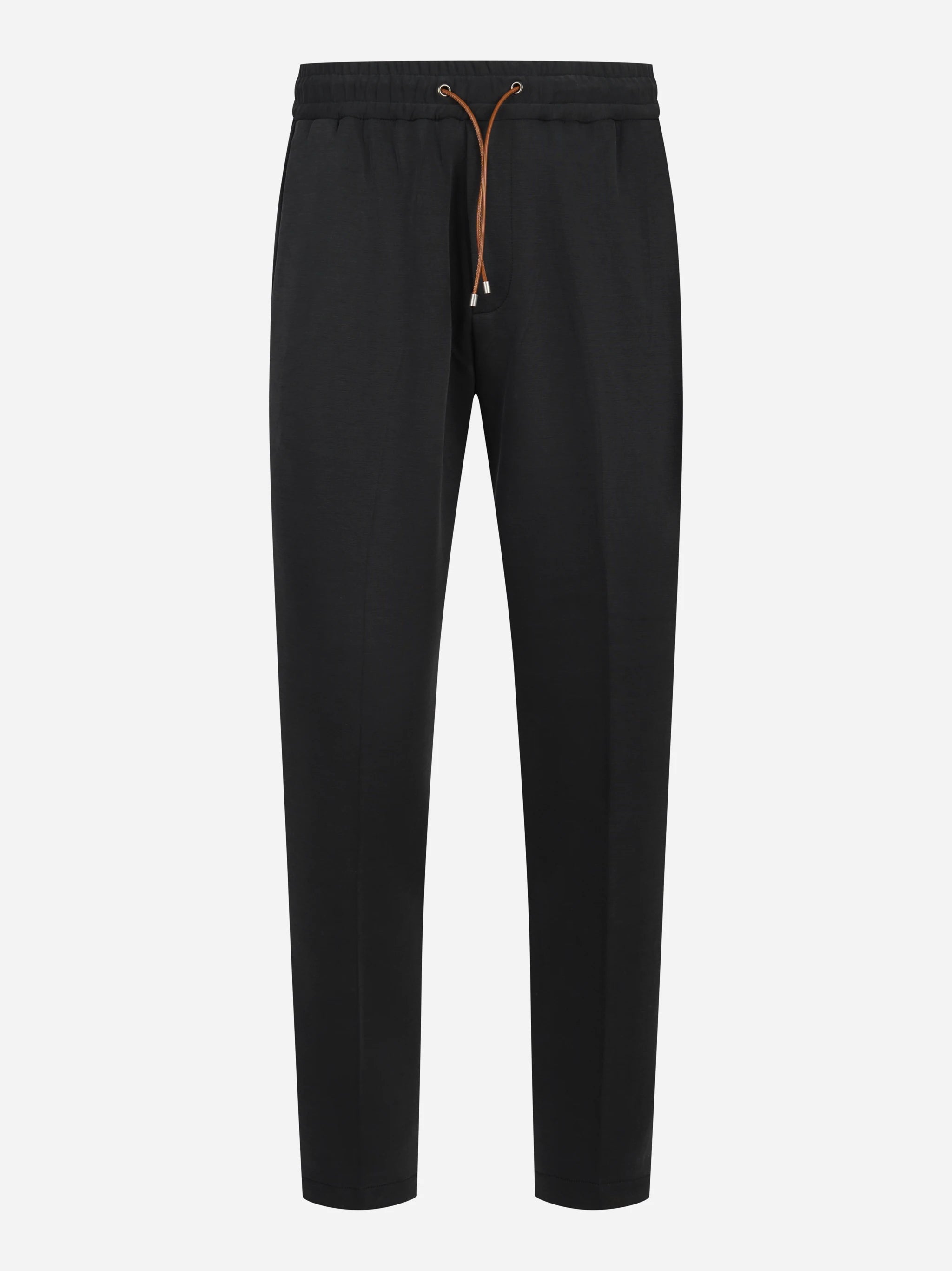 Pantalone in jersey di viscosa nero
