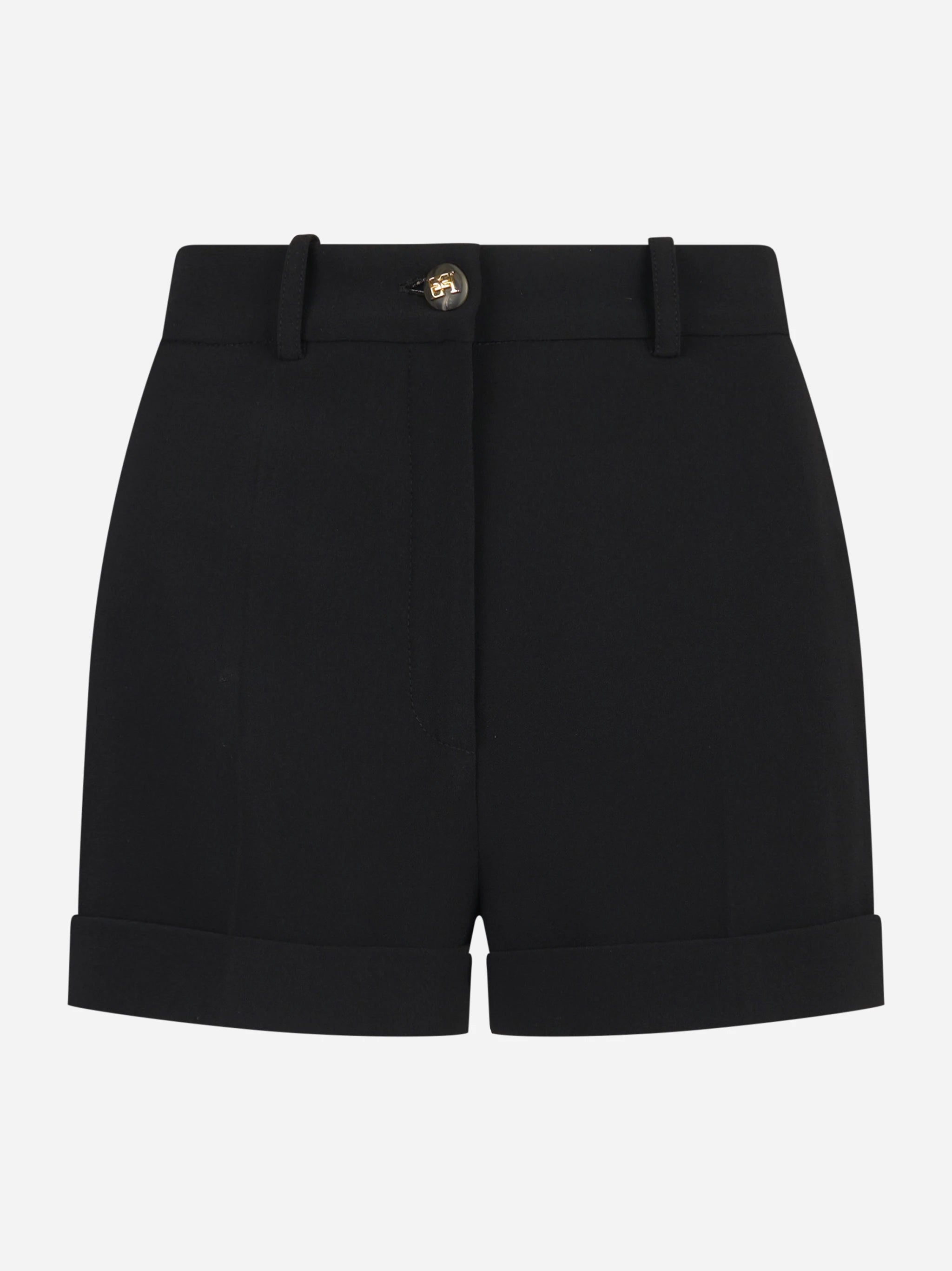 Shorts in crepe leggero nero