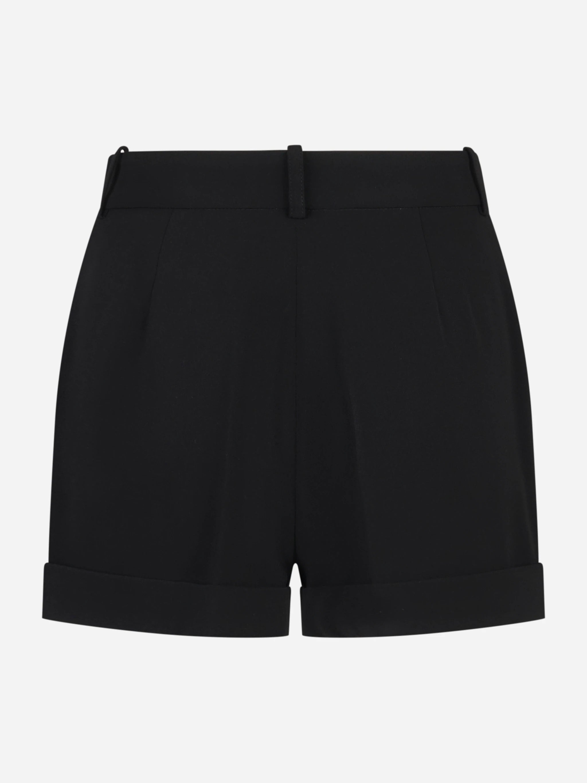 Shorts in crepe leggero nero