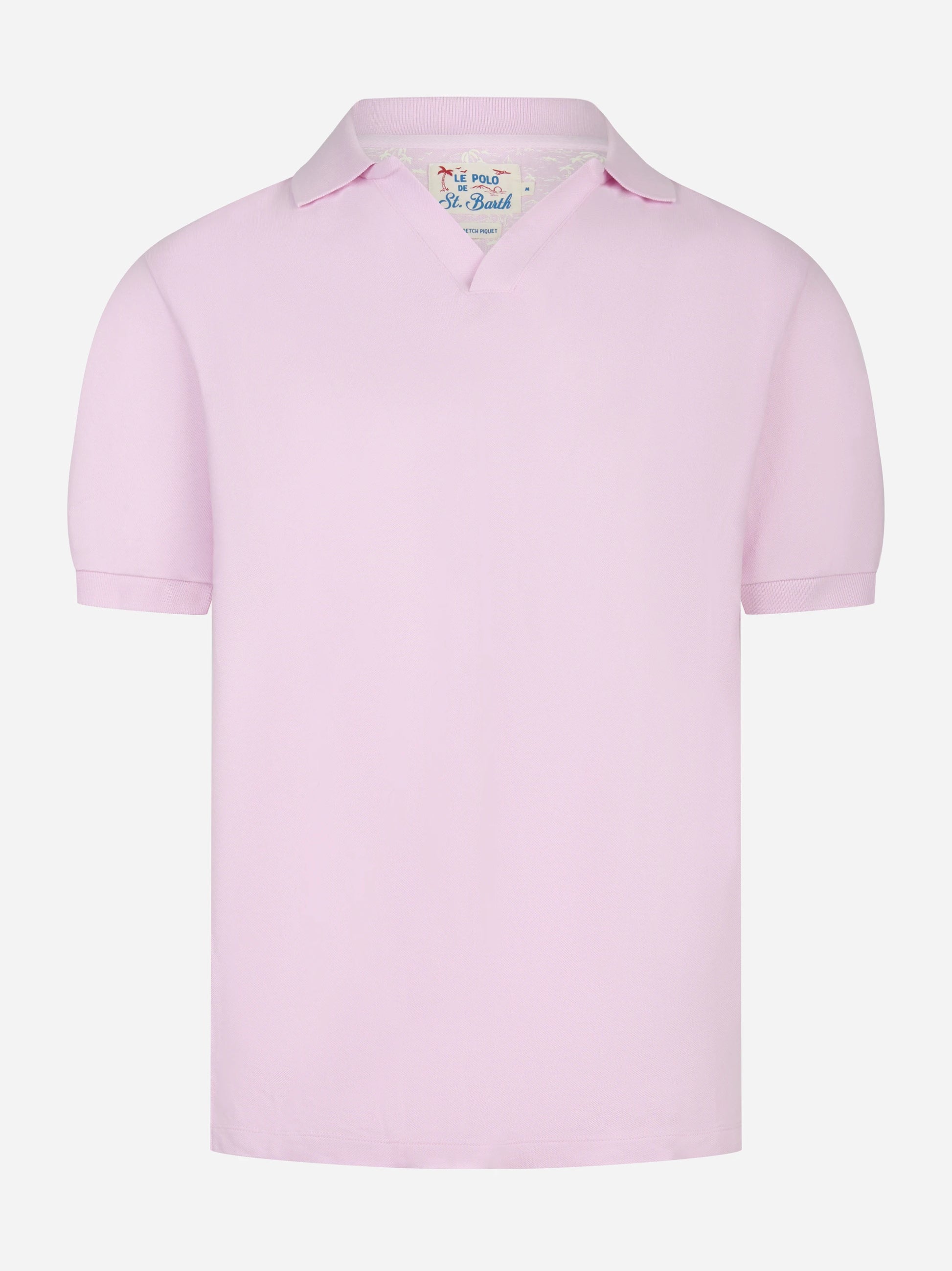 Polo skipper Charles in cotone stertch rosa