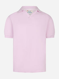 Polo skipper Charles in cotone stertch rosa