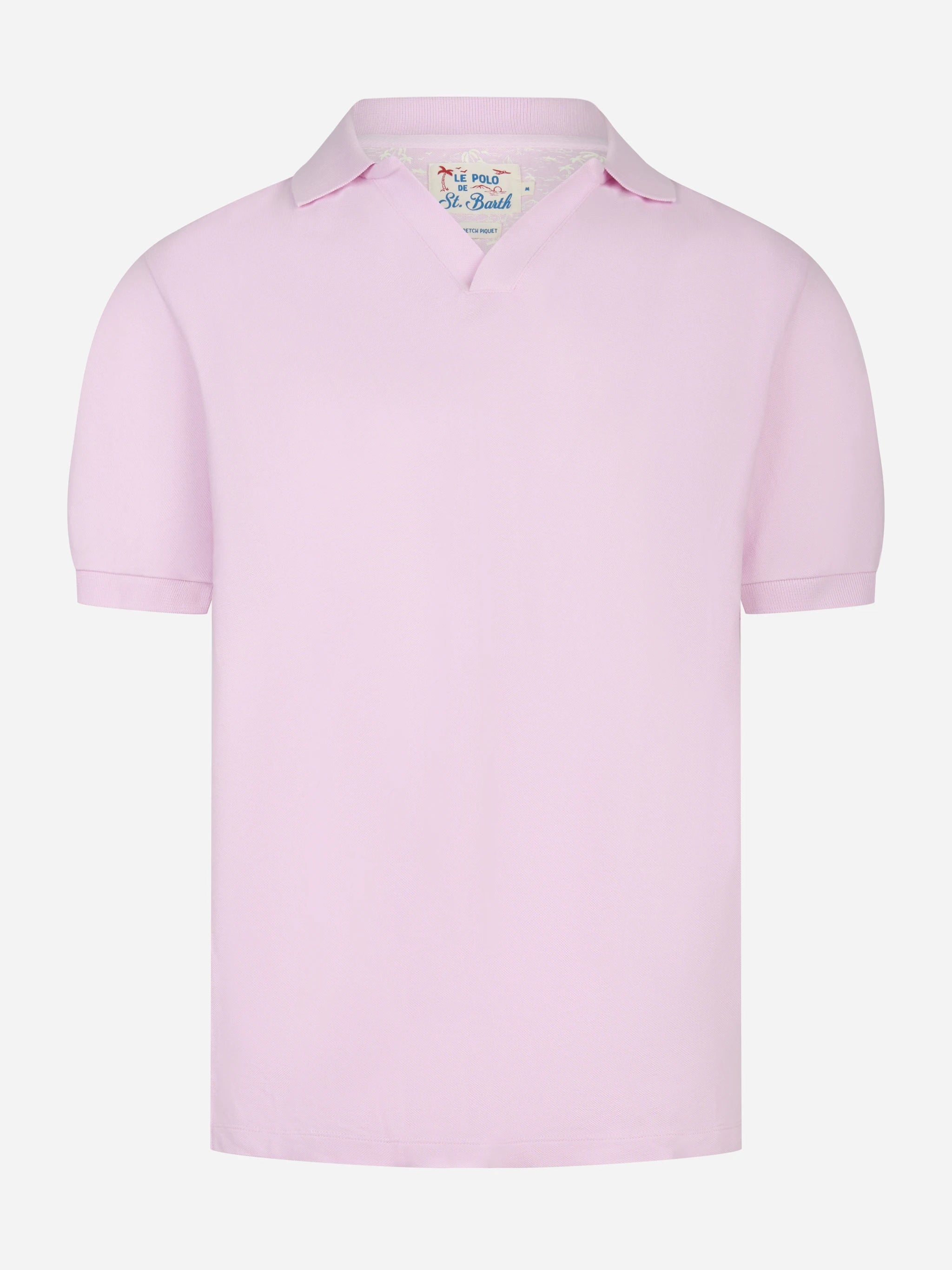 Polo skipper Charles in cotone stertch rosa