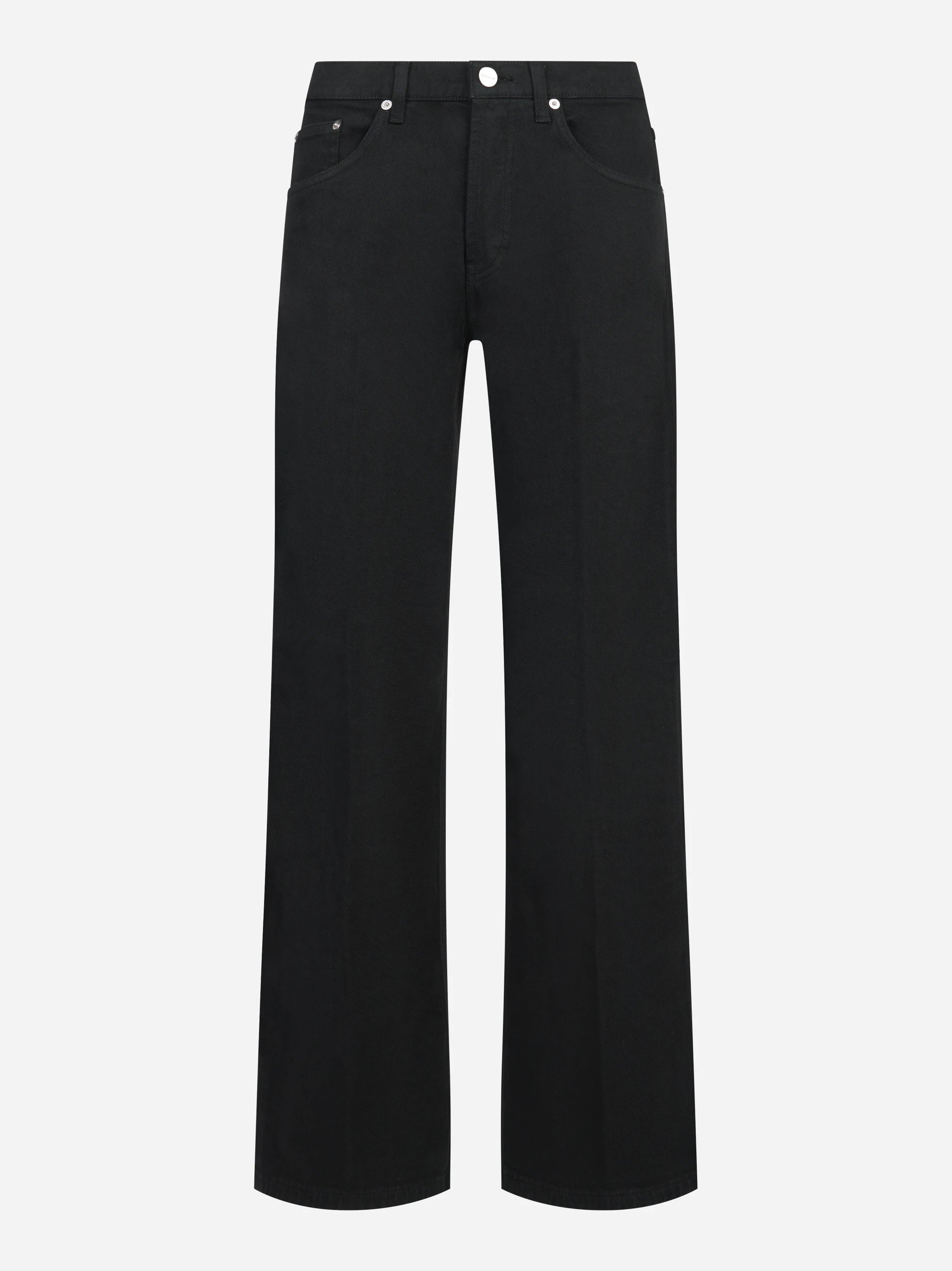 Jeans Jacklyn wide leg in bull stretch nero