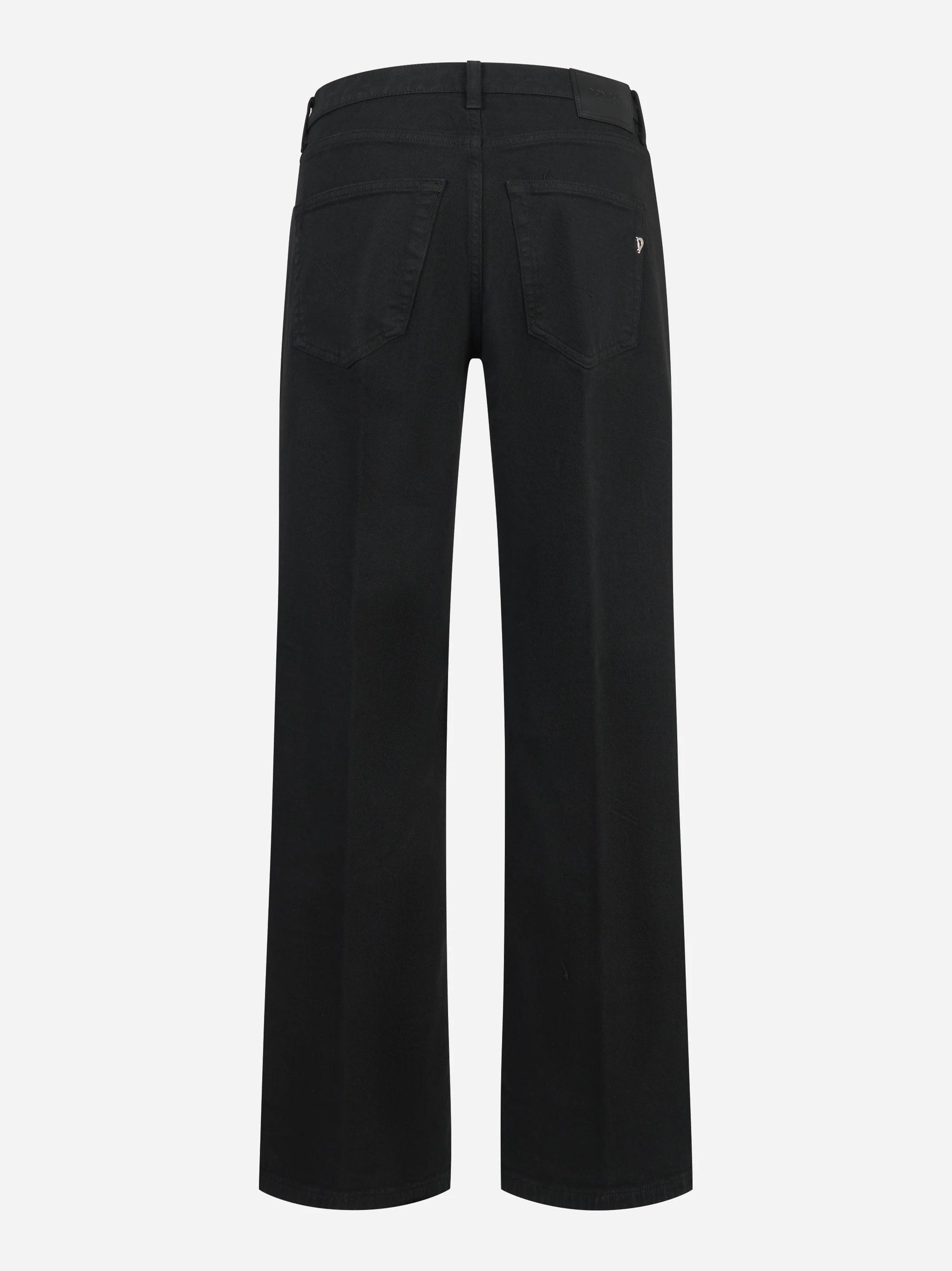 Jeans Jacklyn wide leg in bull stretch nero