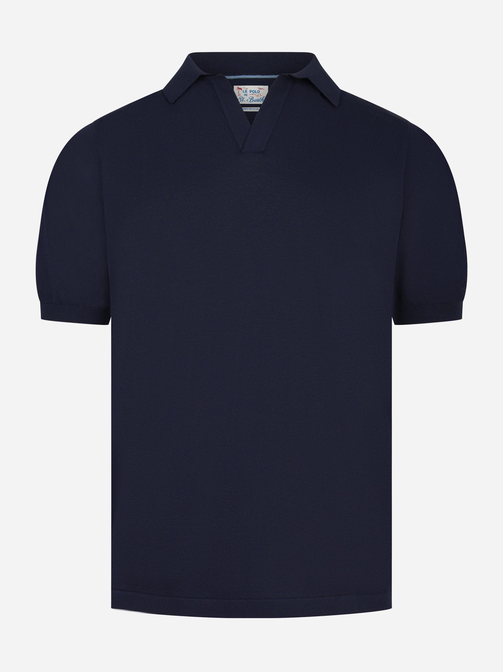 Polo skipper Sloan in cotone blu