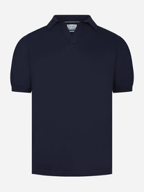 Polo skipper Sloan in cotone blu