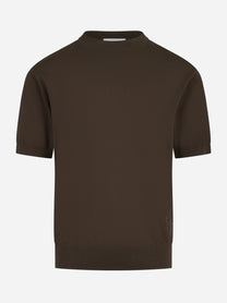 Maglia manica corta loose fit marrone