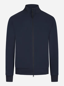 Felpa full zip Saku blu