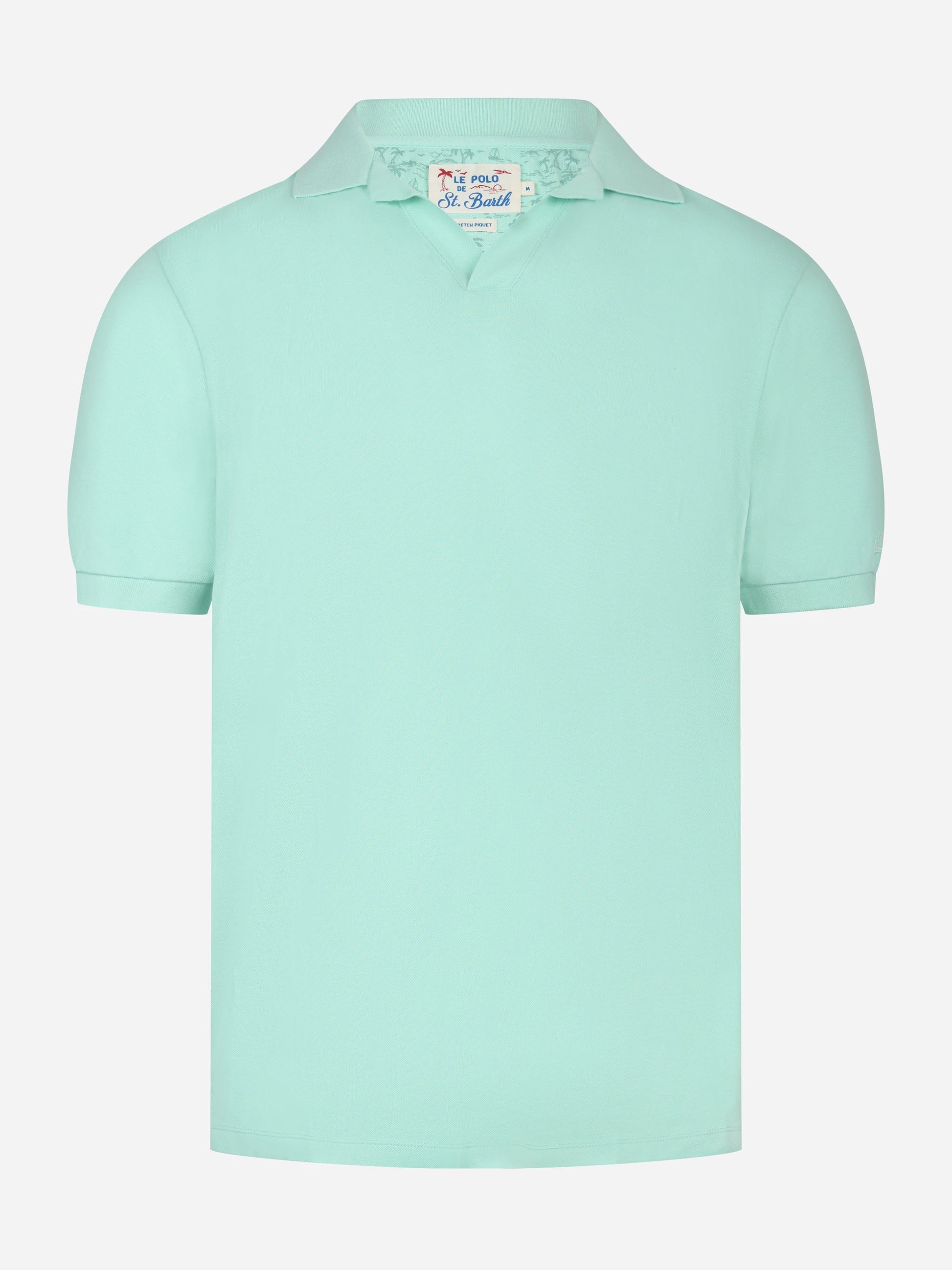 Polo skipper Charles in cotone stertch verde