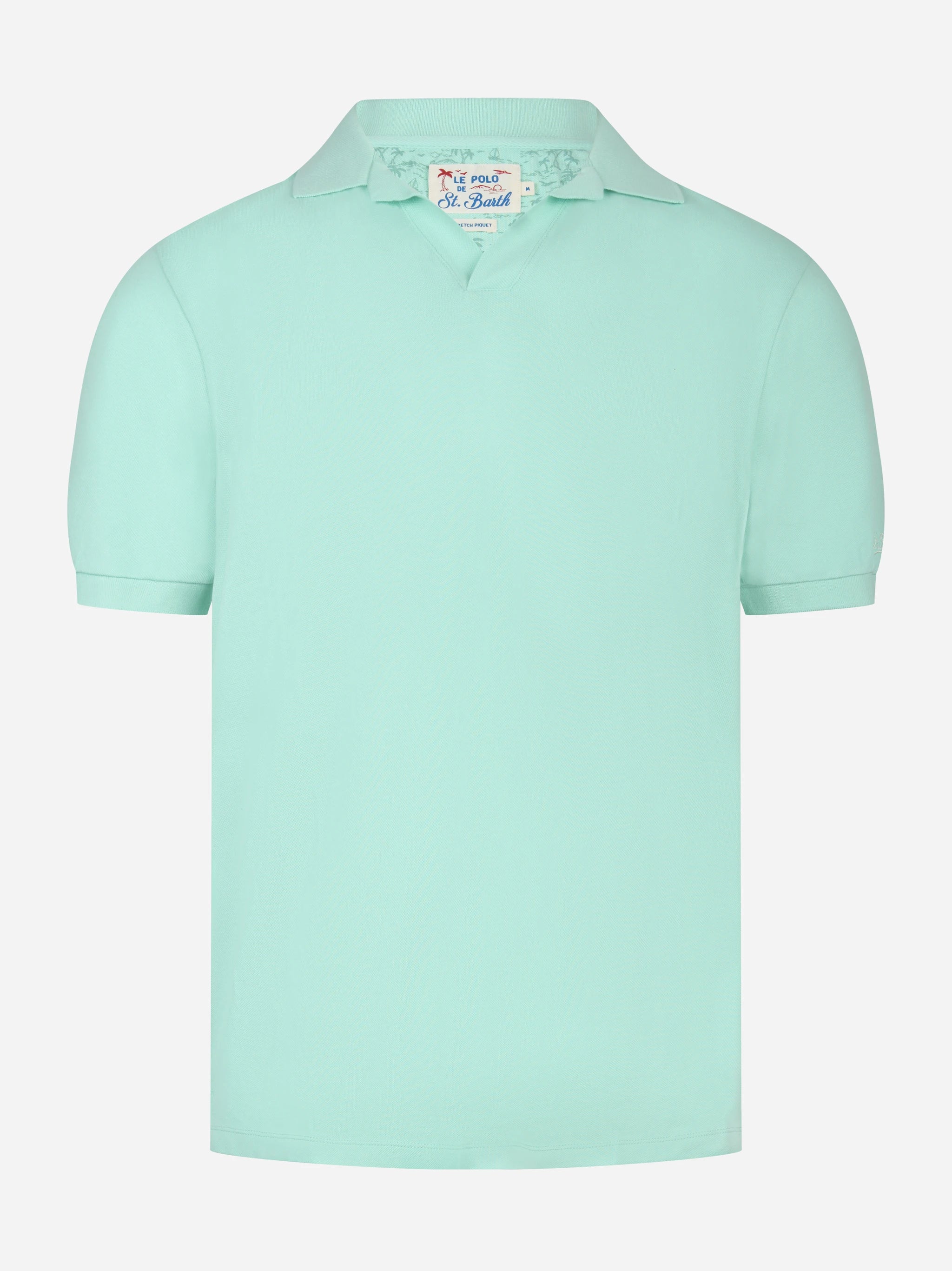 Polo skipper Charles in cotone stertch verde