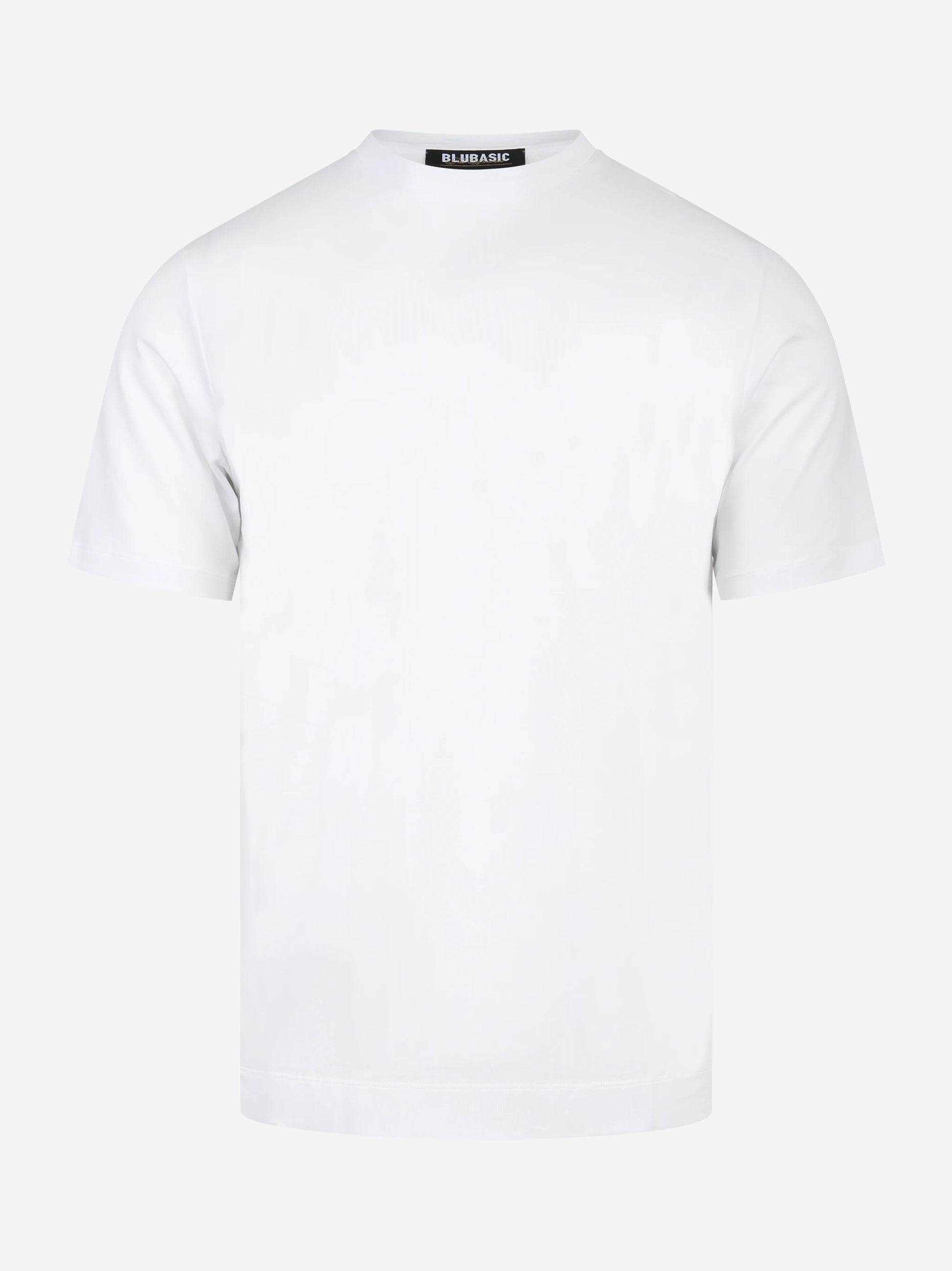 T-shirt manica corta bianca in cotone ossigeno