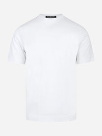 T-shirt manica corta bianca in cotone ossigeno