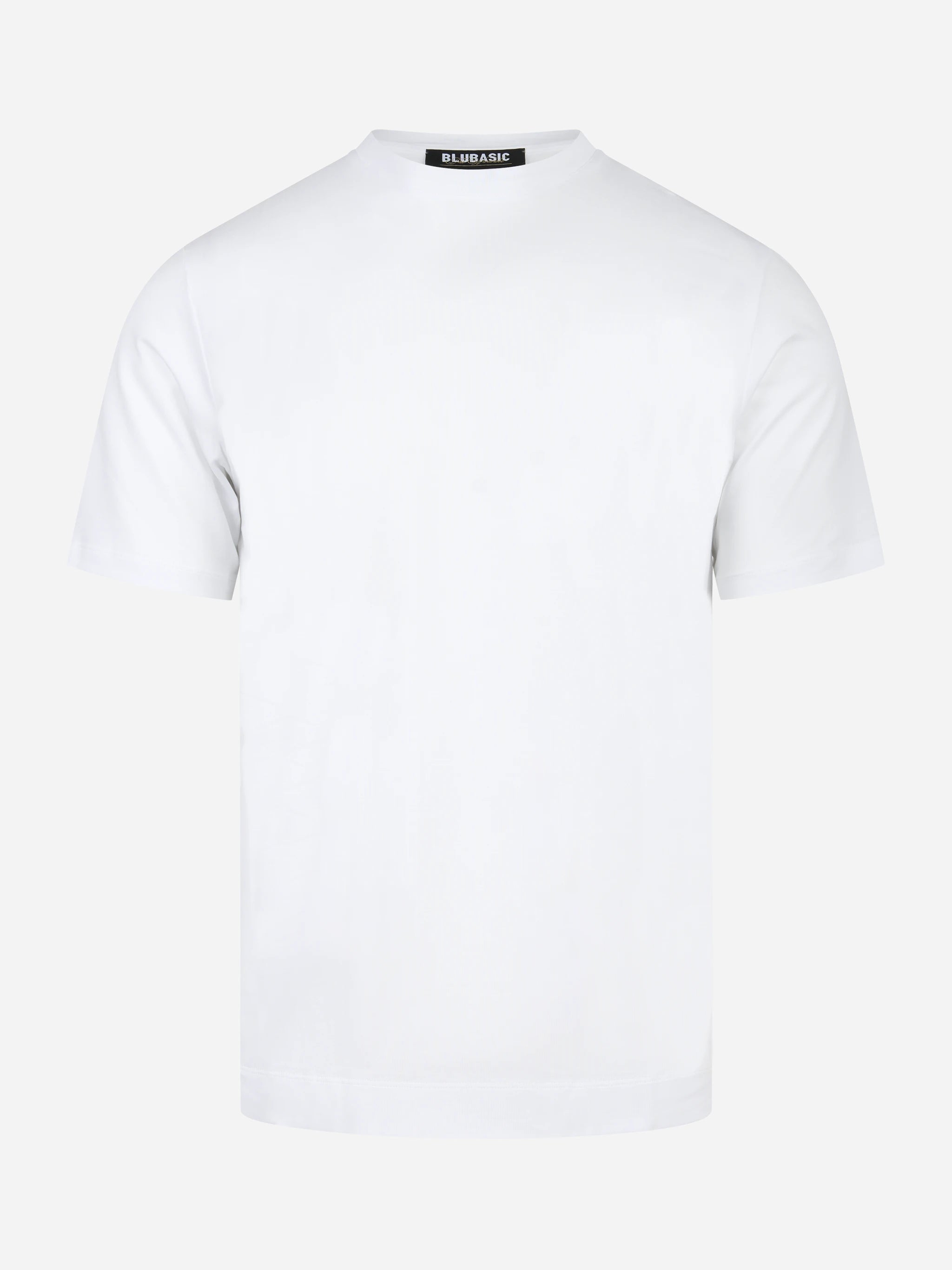 T-shirt manica corta bianca in cotone ossigeno