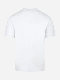 T-shirt manica corta bianca in cotone ossigeno