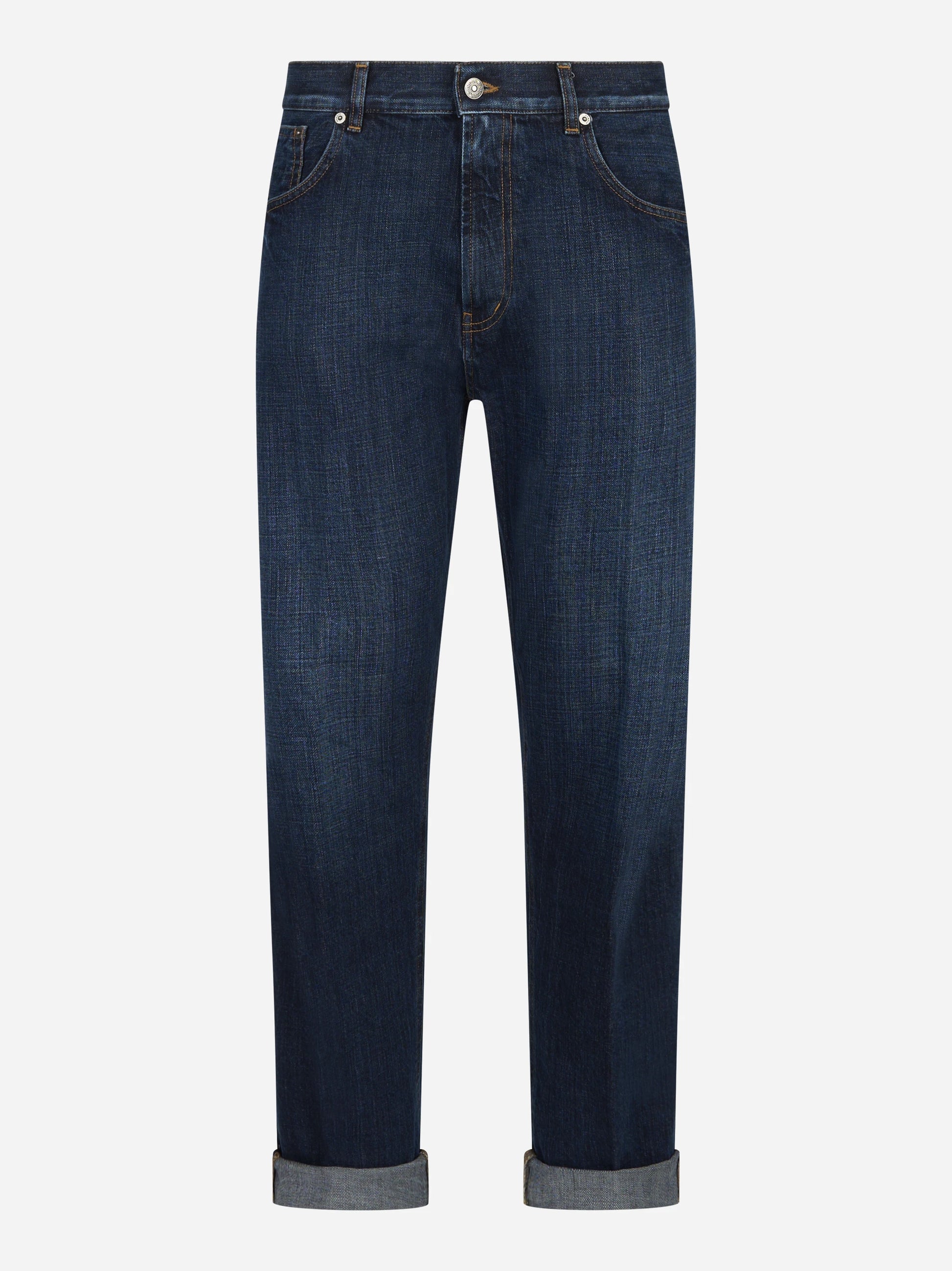 Jeans loose fit Ervin in denim fermo
