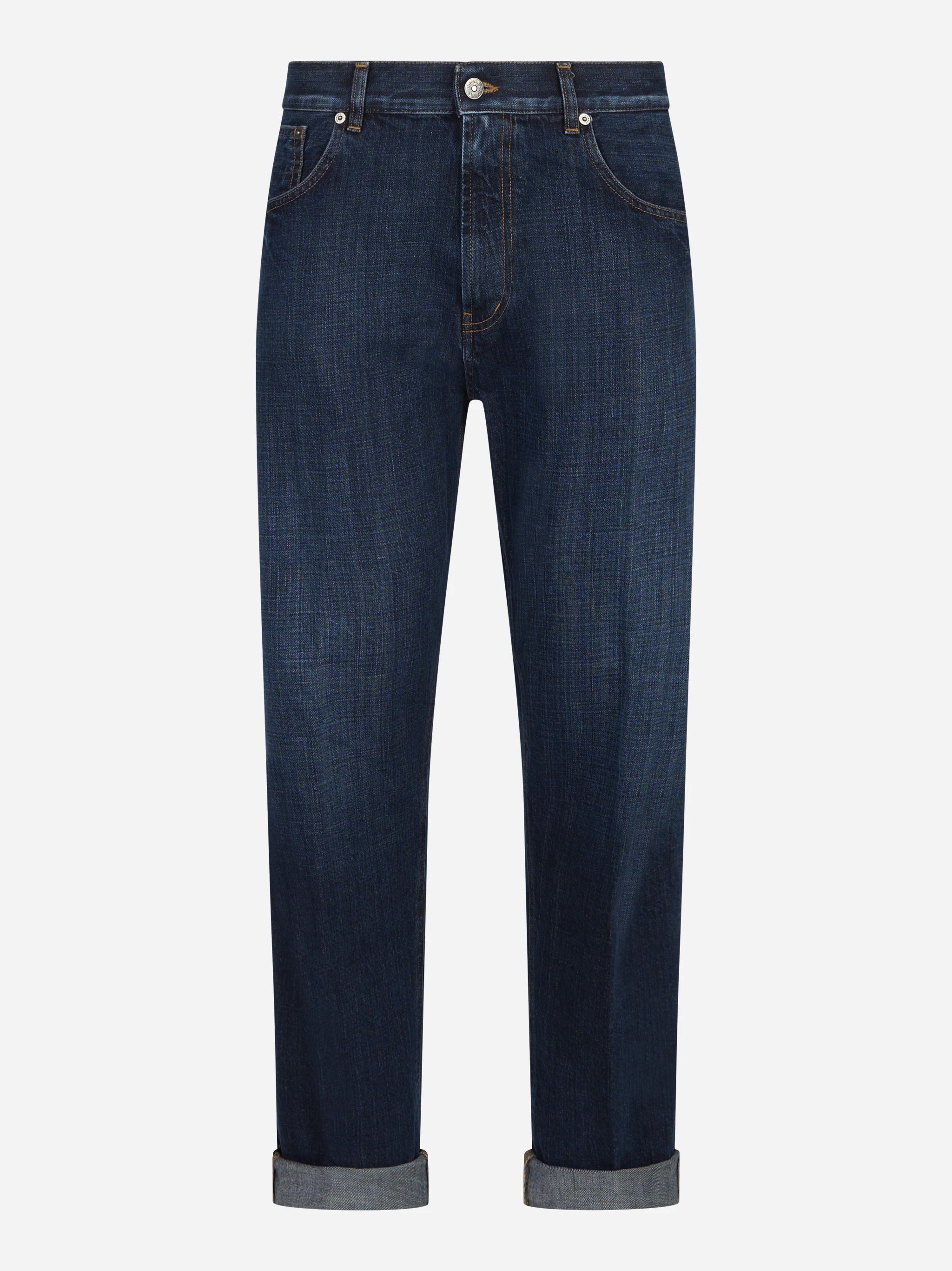 Jeans loose fit Ervin in denim fermo