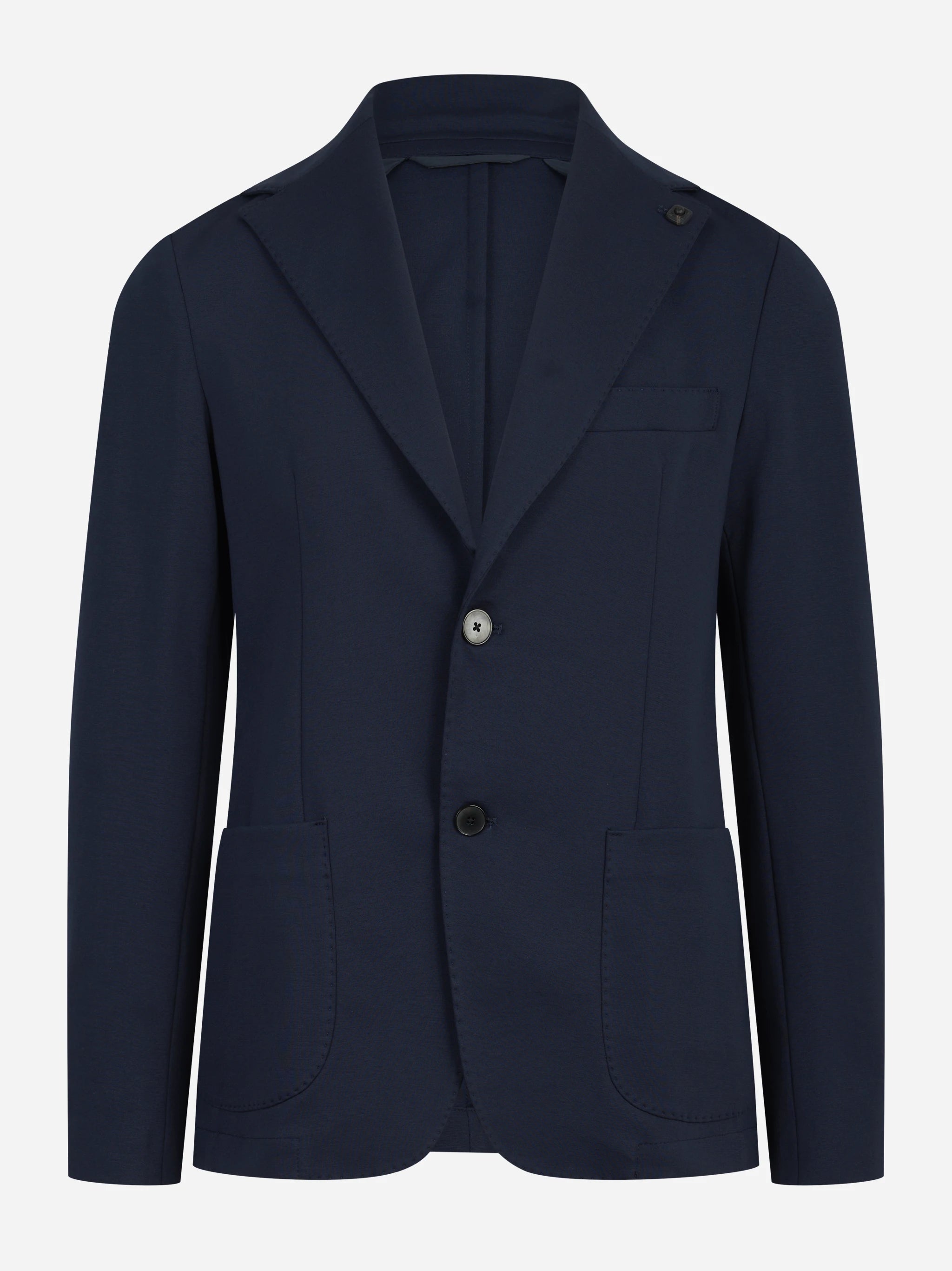 Blazer Monopetto in jersey blu