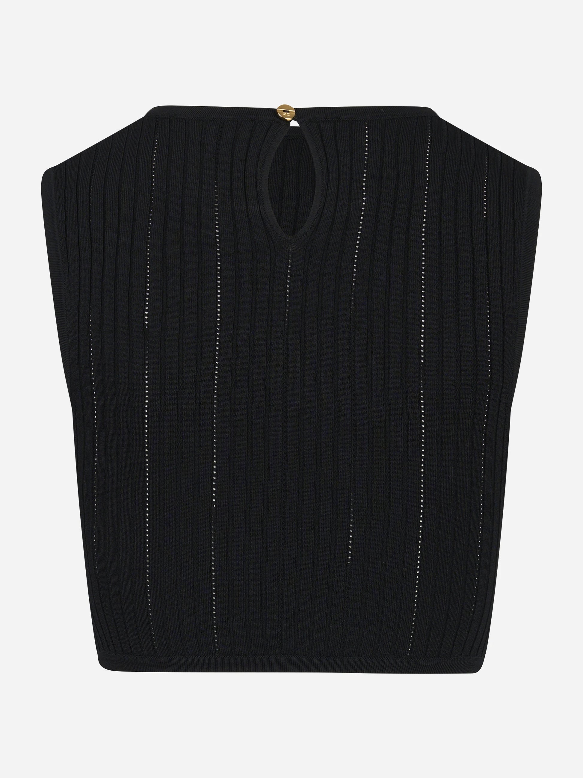 Top in maglia con dettaglio gioiello