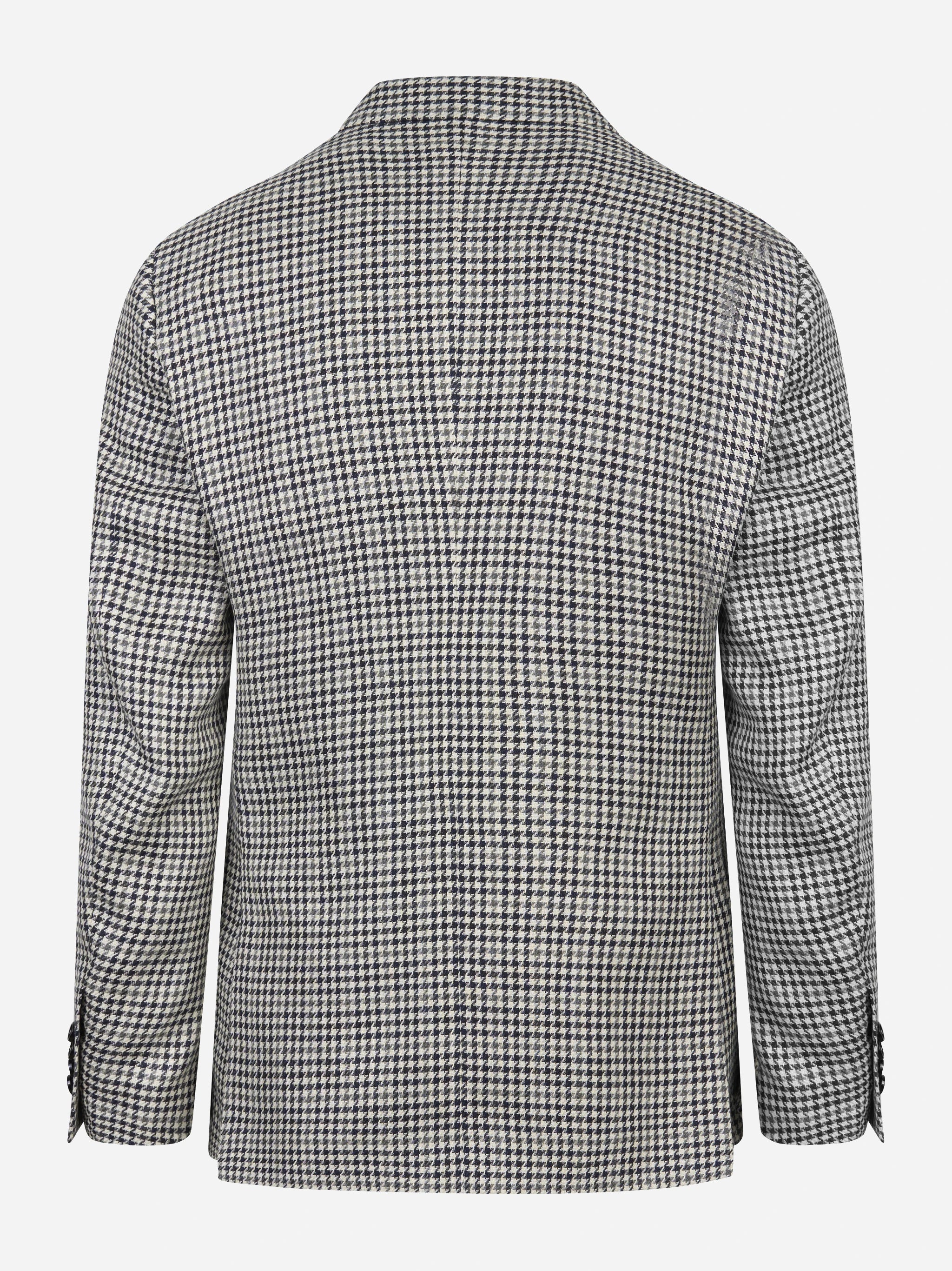 Blazer attitude con rever a lancia in cotone e lino