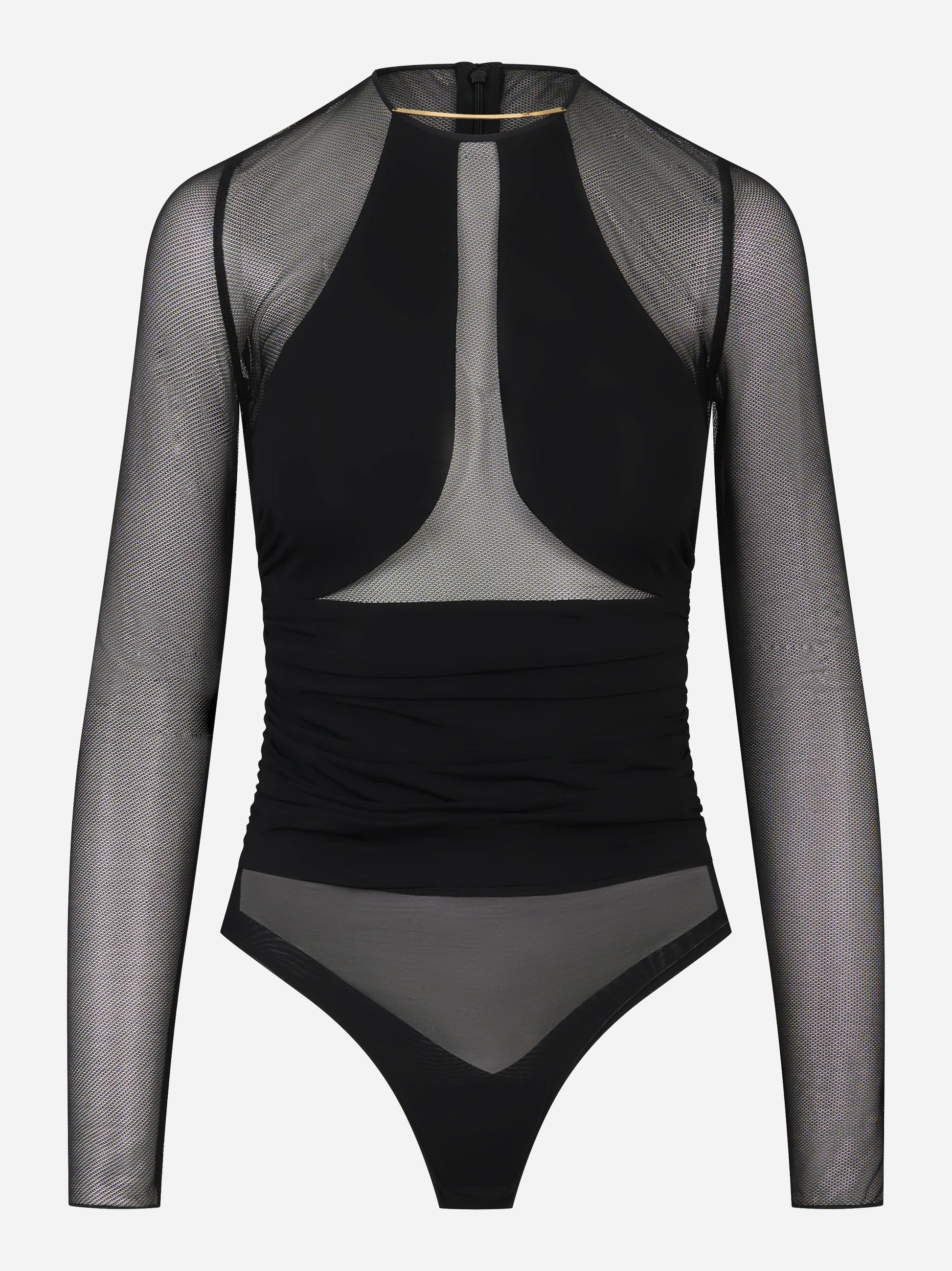 Body in jersey crepe leggero con dettaglio gioiello
