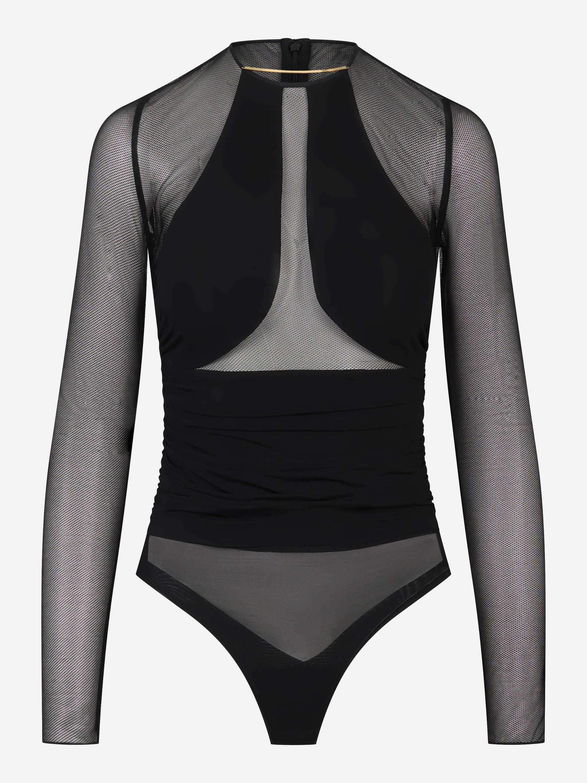 Body in jersey crepe leggero con dettaglio gioiello