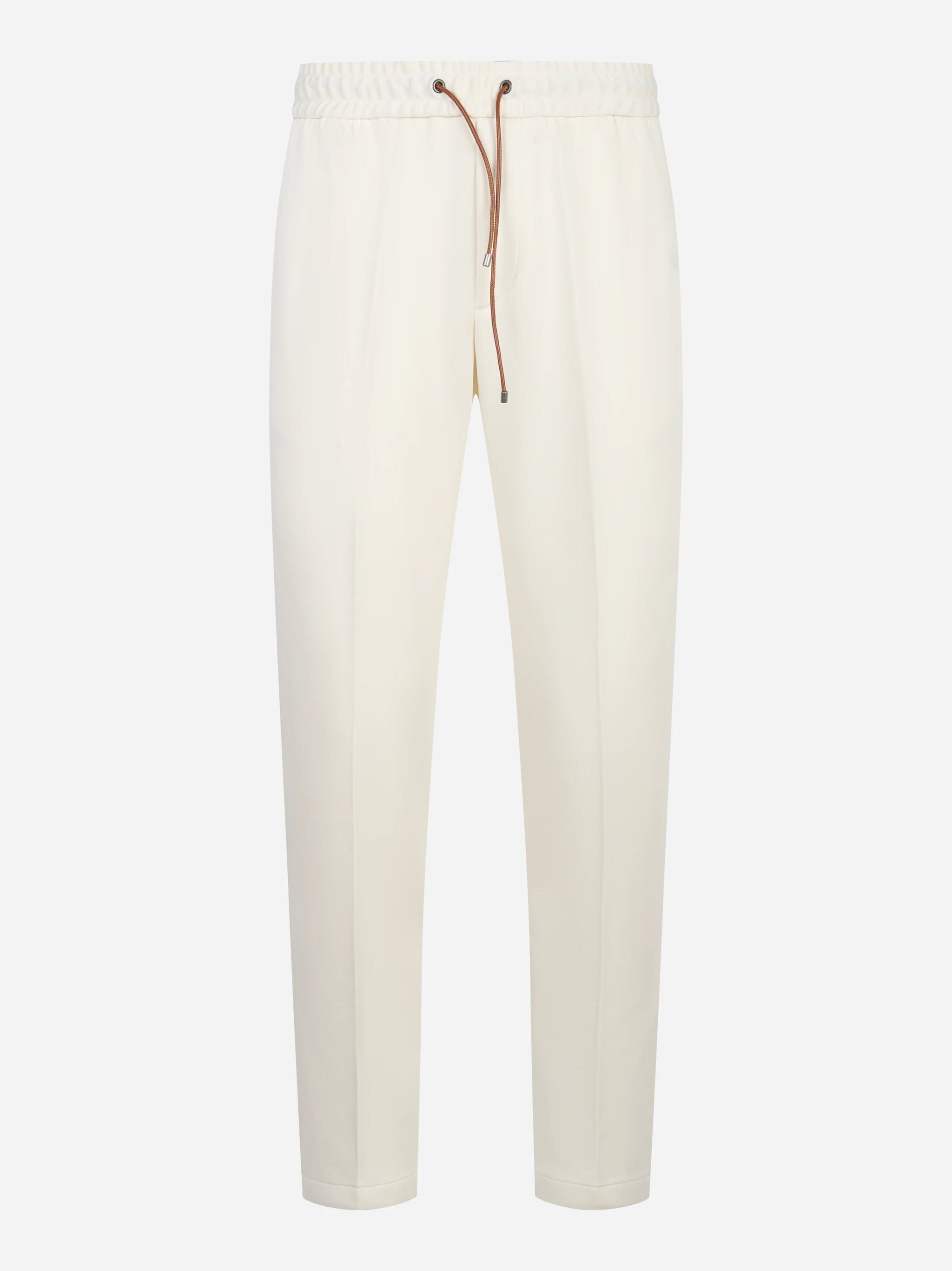 Pantalone in jersey di viscosa bianco