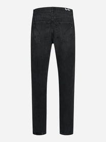 Jeans loose fit Ervin in denim fermo nero